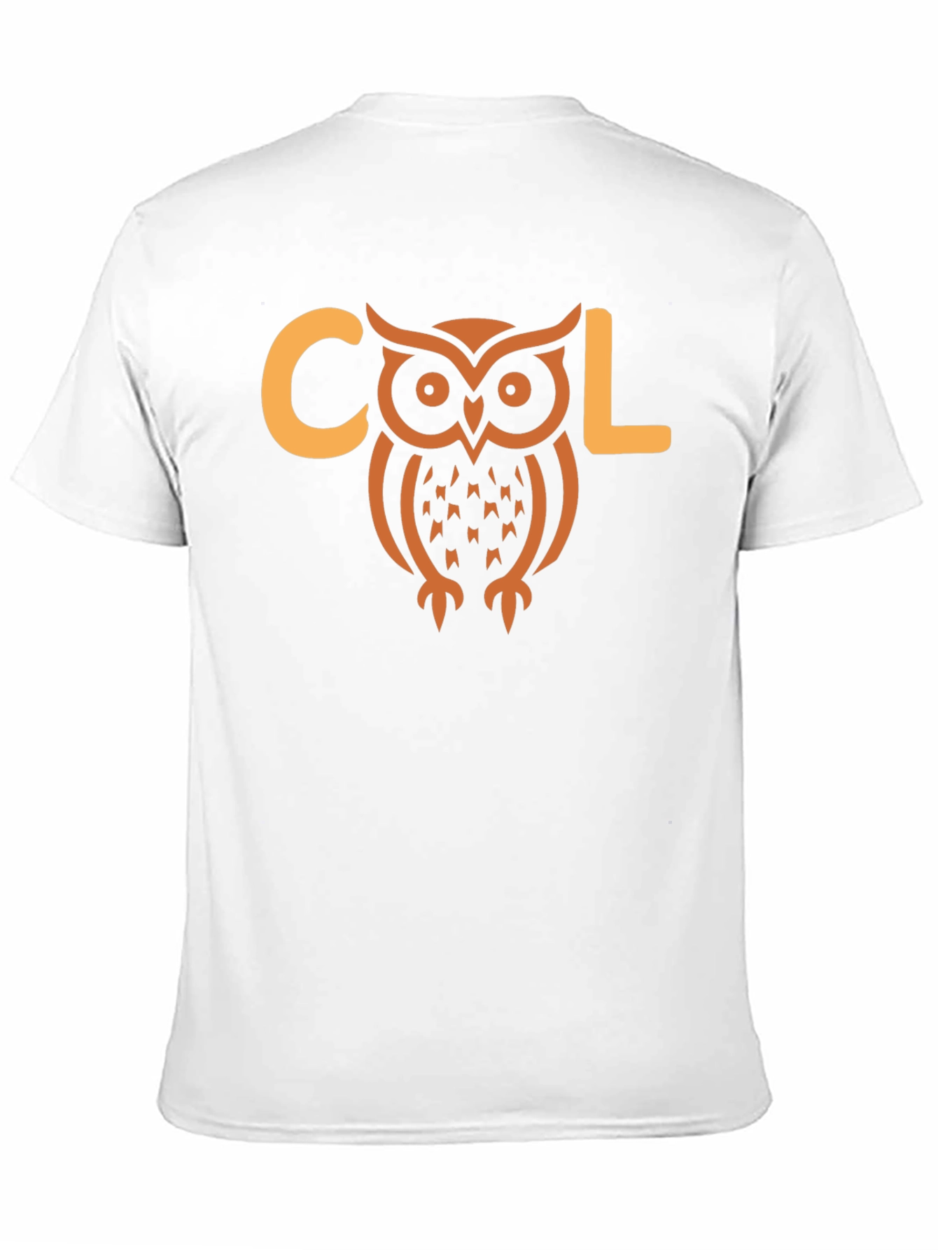 Black Cool Owl Graphic T-Shirt - Black Cotton Tee view 11
