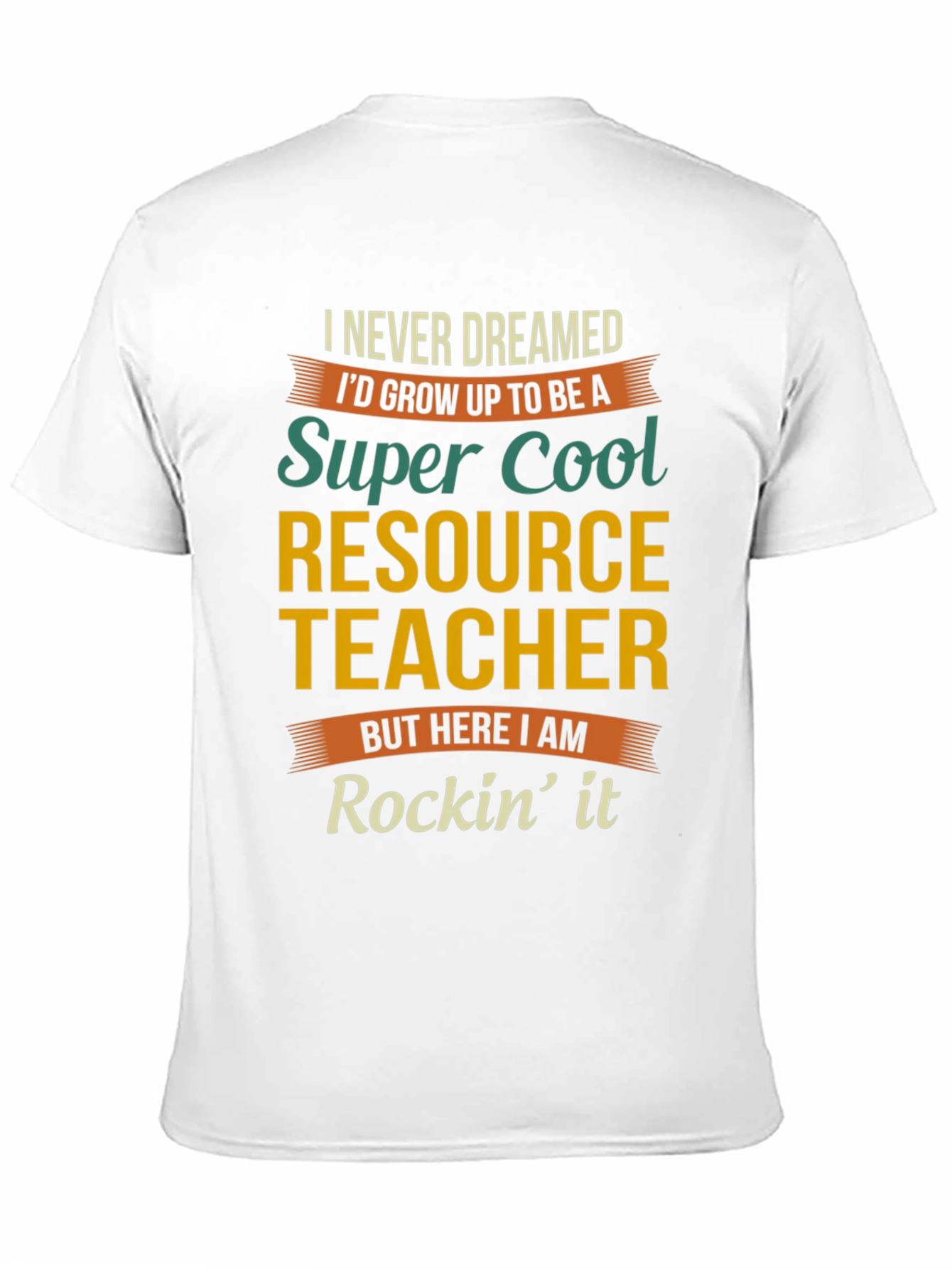 Black Super Cool Resource Teacher T-Shirt view 11