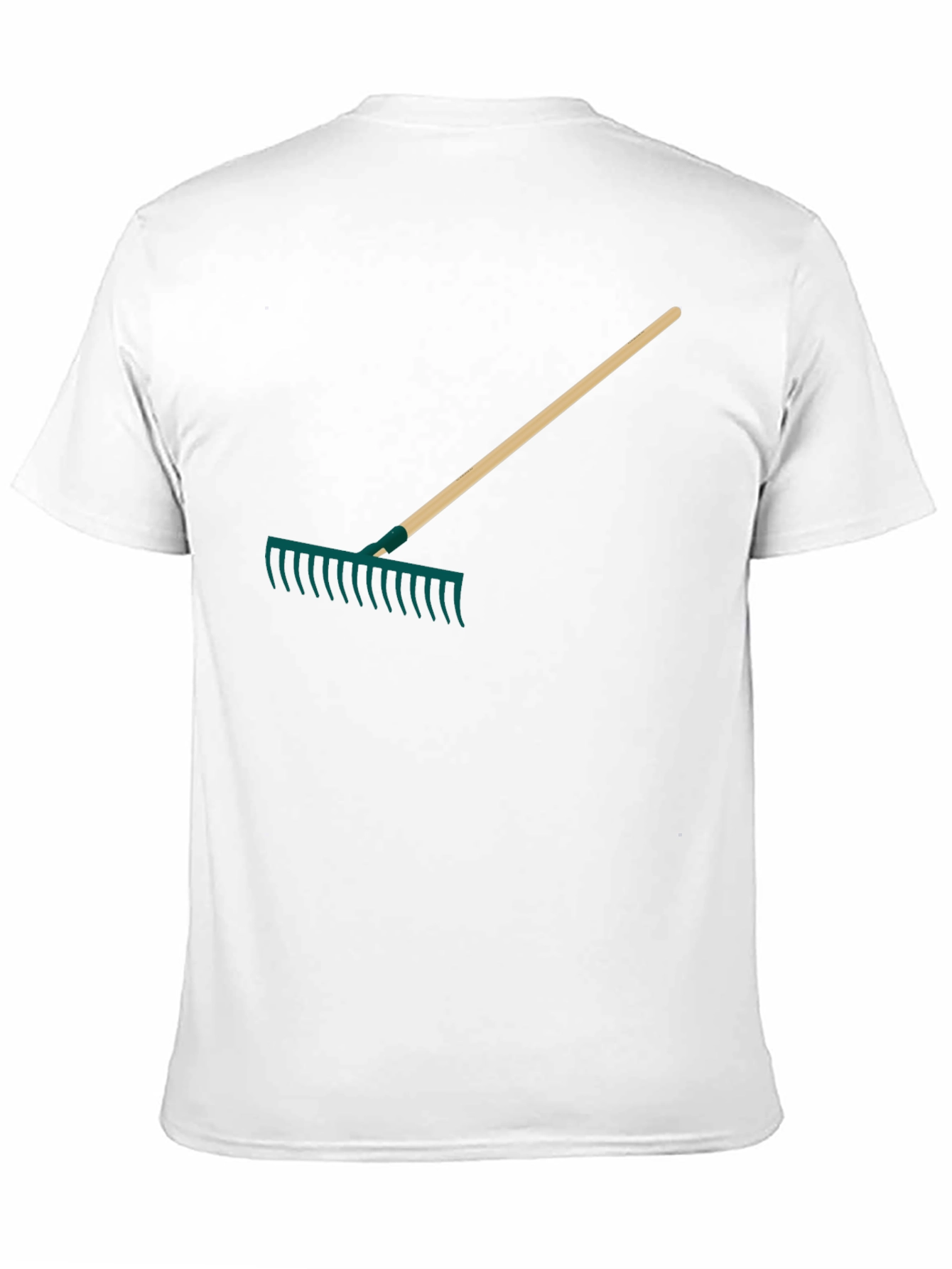 Black Rake Graphic Tee - Gardening Enthusiast Apparel view 11