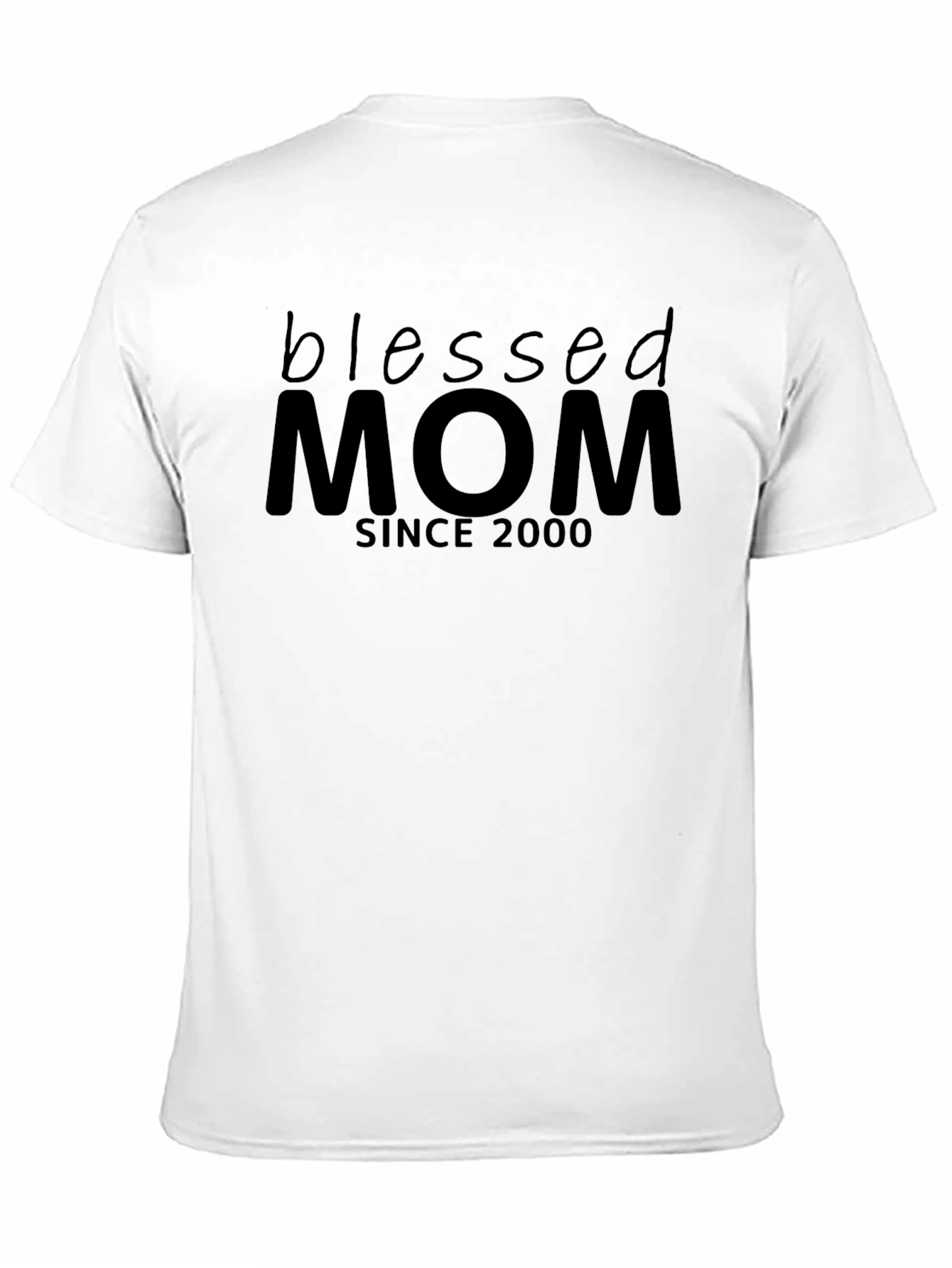 Black Blessed Mom Since 2000 T-Shirt view 11