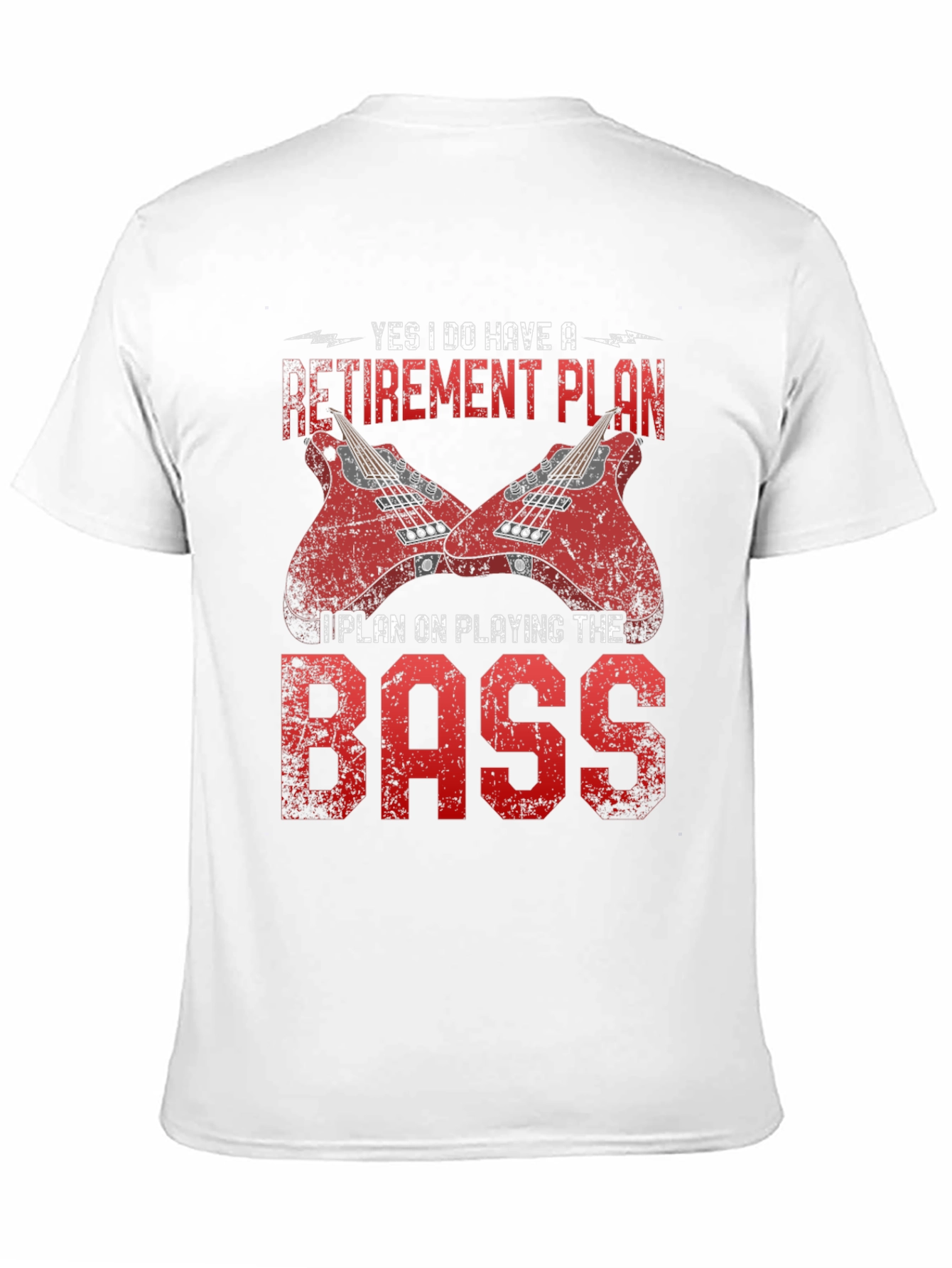 Black Bass Guitar Retirement Plan T-Shirt - Music Lover Tee view 11