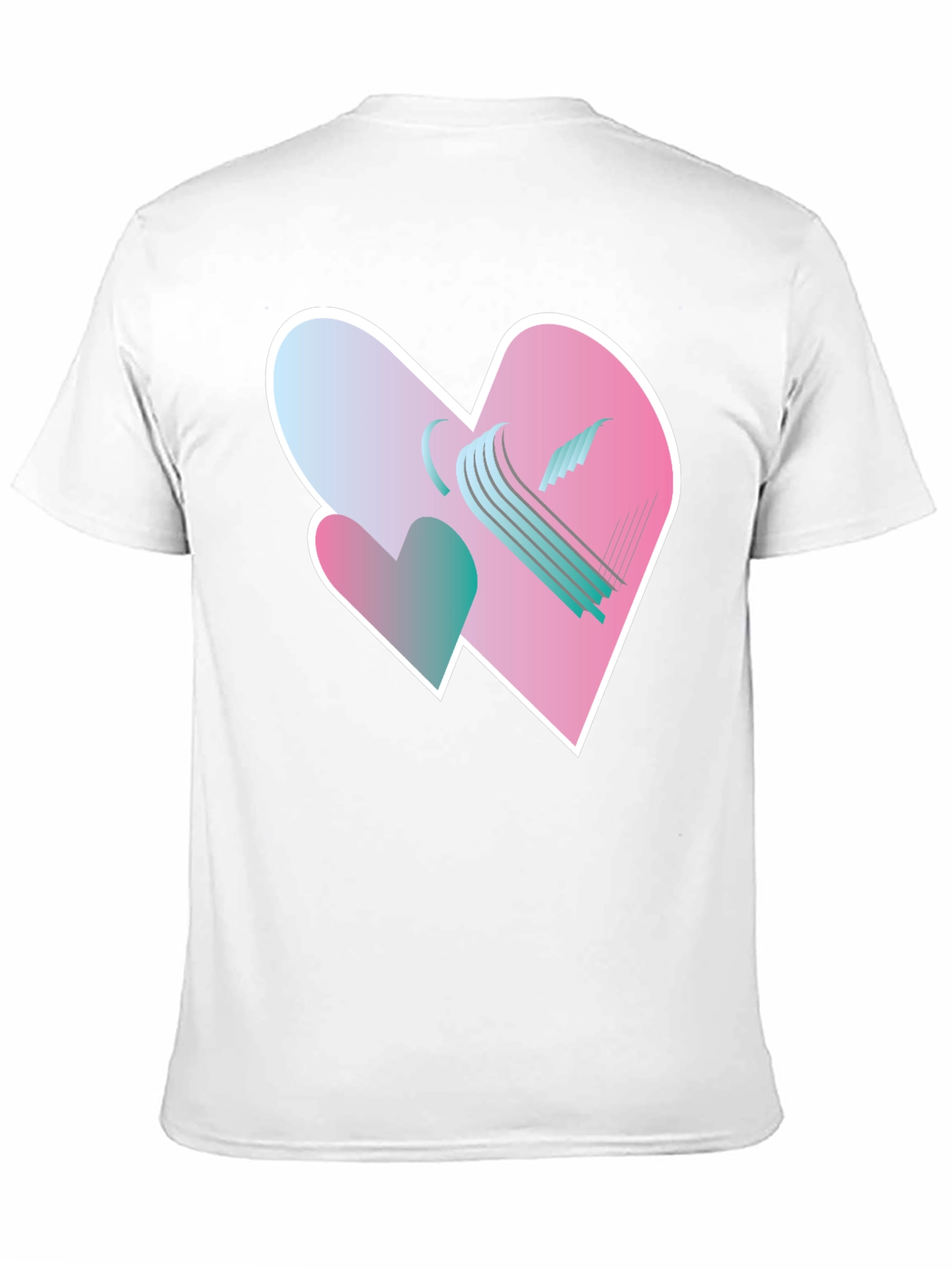 Black Heart Harp Graphic Tee - Modern Design view 11