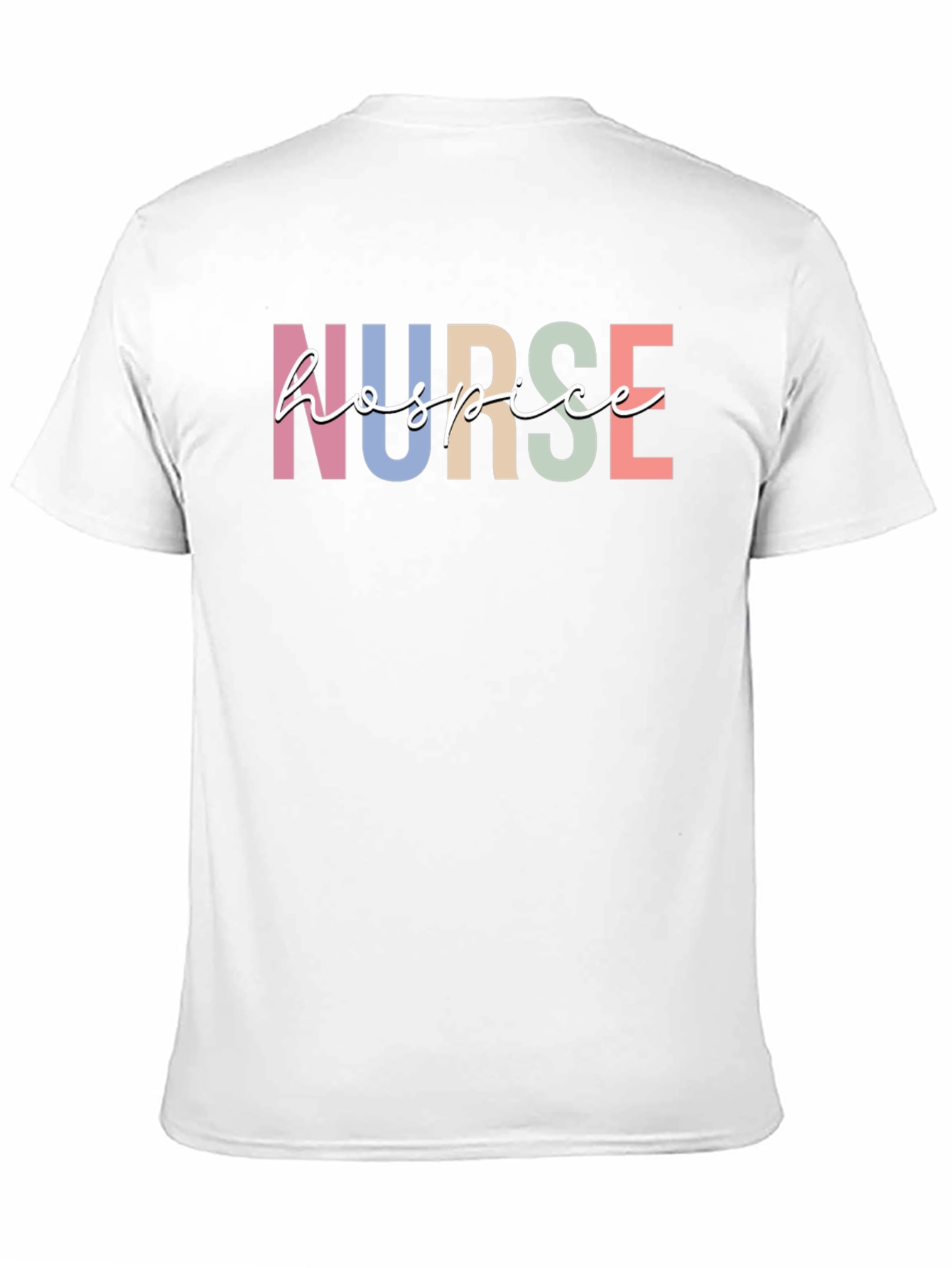 Hospice Nurse T-Shirt Colorful Design - 11