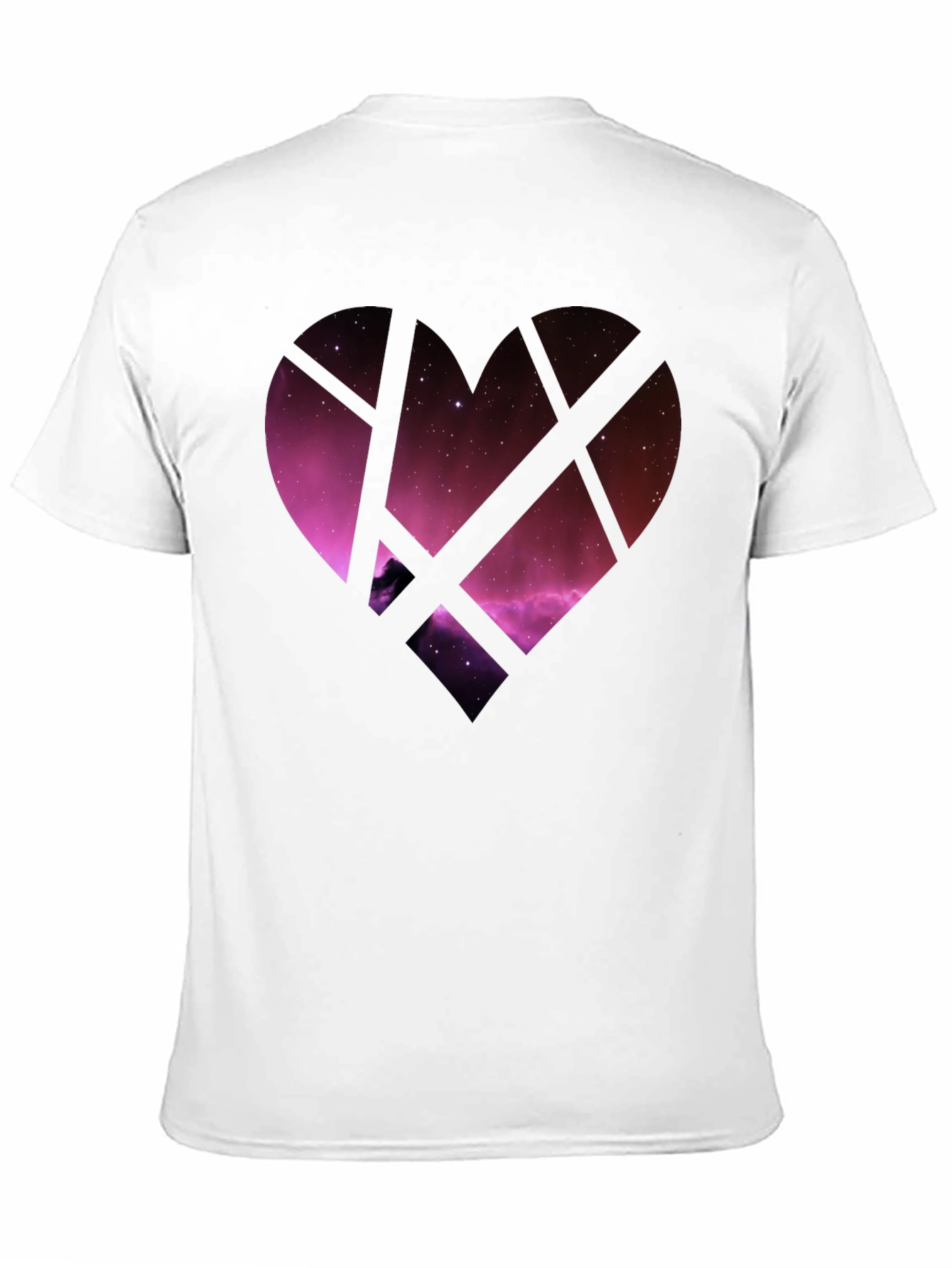 Black Galaxy Heart Graphic Tee - Black Cotton Blend view 11