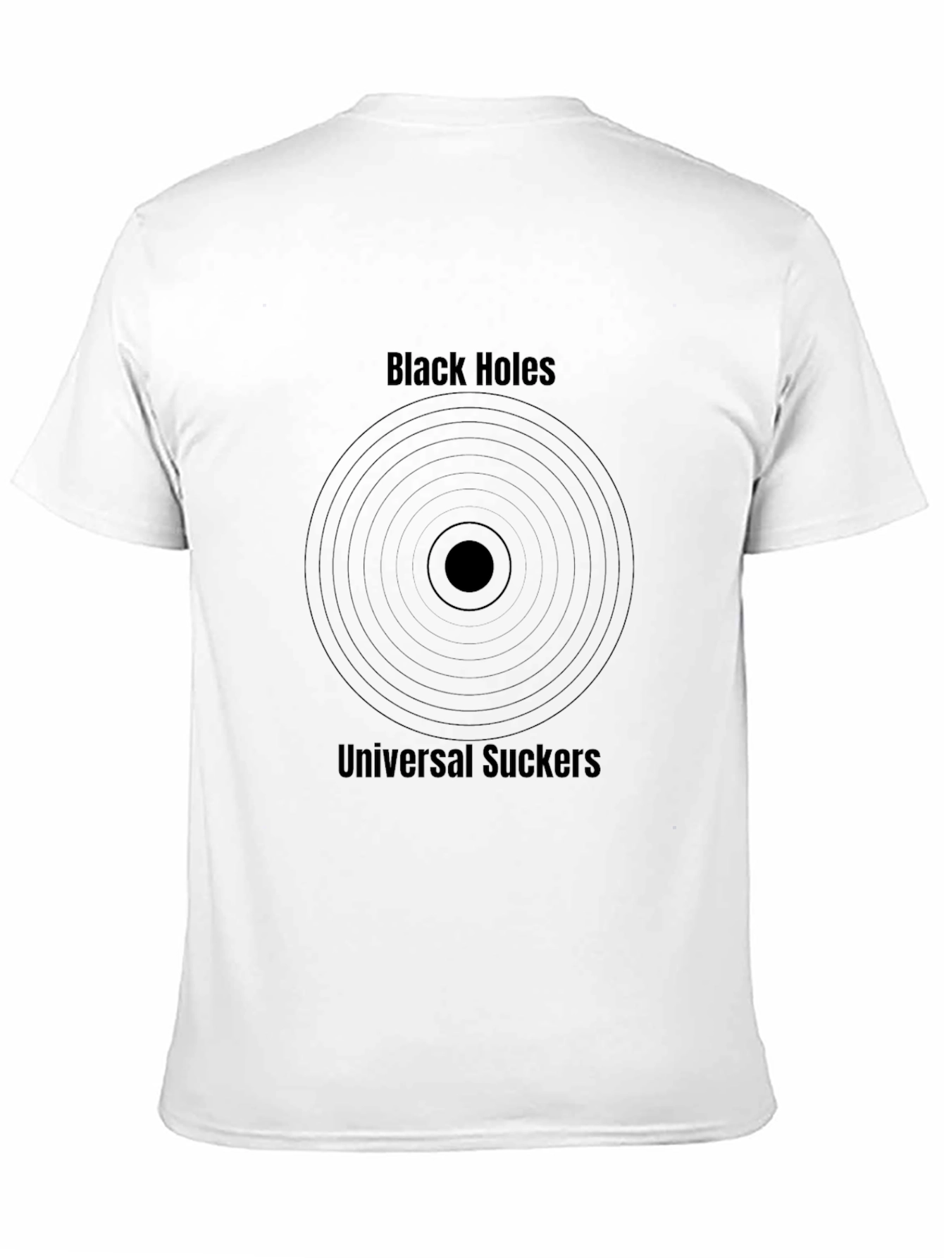 Black Black Holes Universal Suckers Graphic T-Shirt view 11