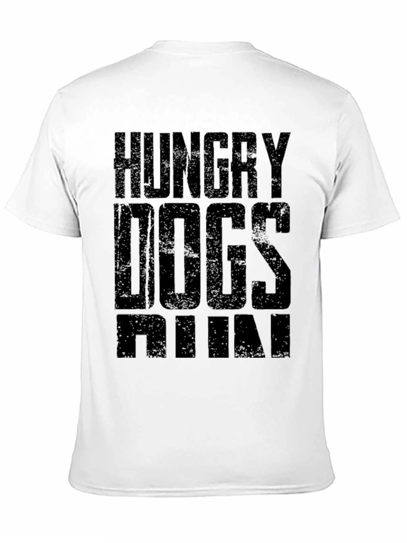 Black Hungry Dogs Run Black Graphic T-Shirt view 11