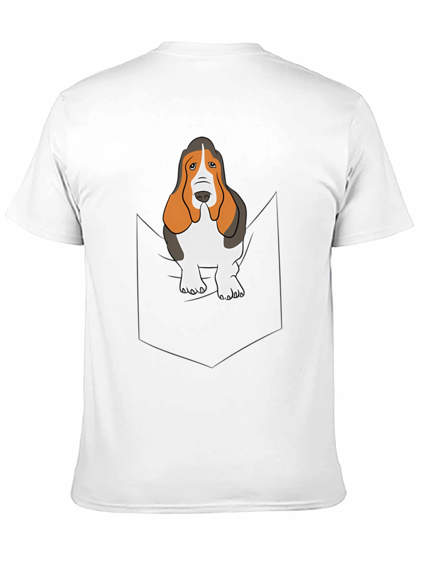 Black Basset Hound Pocket T-Shirt - Dog Lover Tee view 11