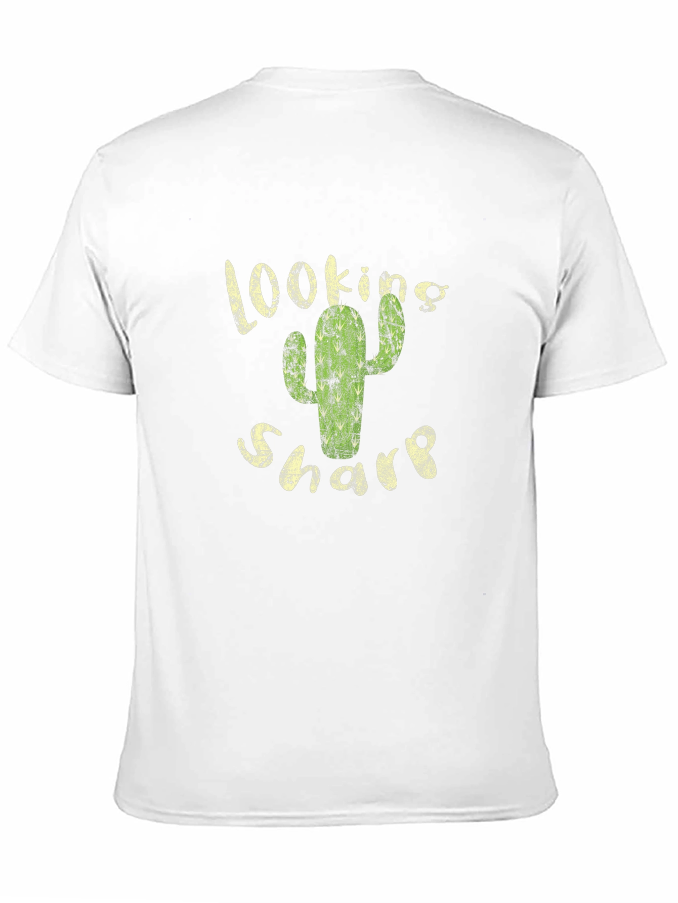 Black Looking Sharp Cactus Graphic Black T-Shirt view 11