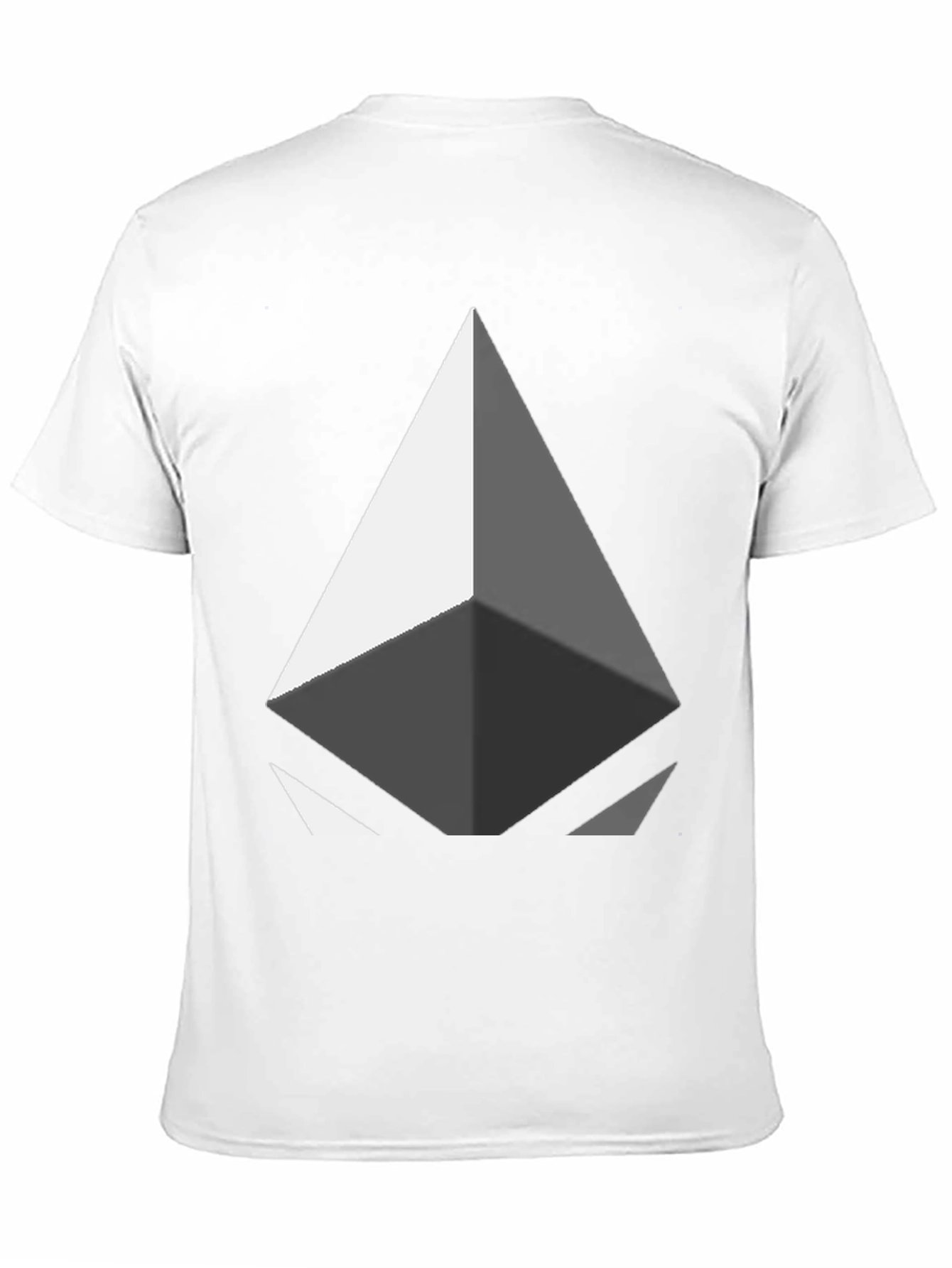 Black Geometric Diamond Graphic Tee - Modern Style view 11