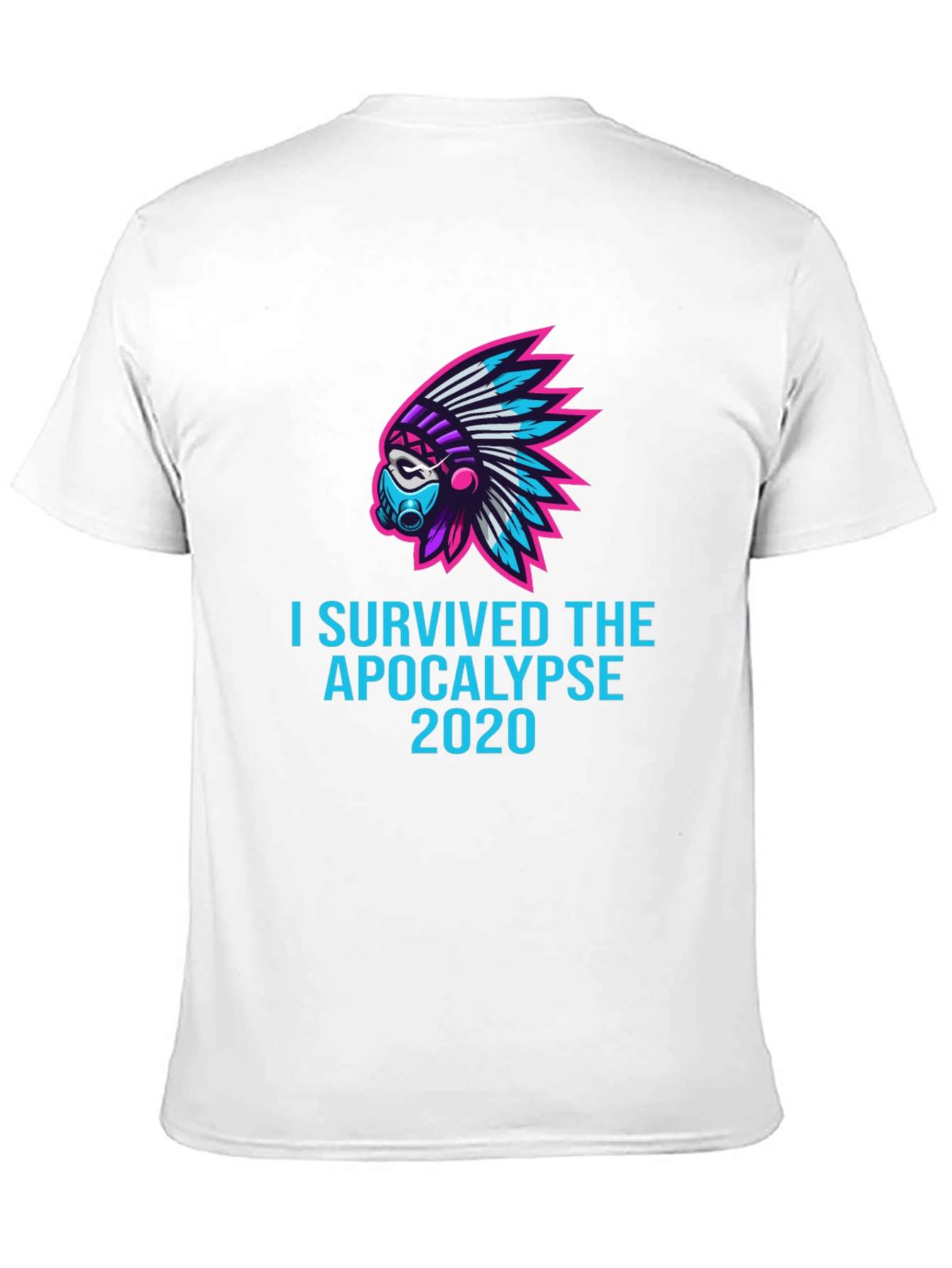 Black I Survived the Apocalypse 2020 T-Shirt view 11