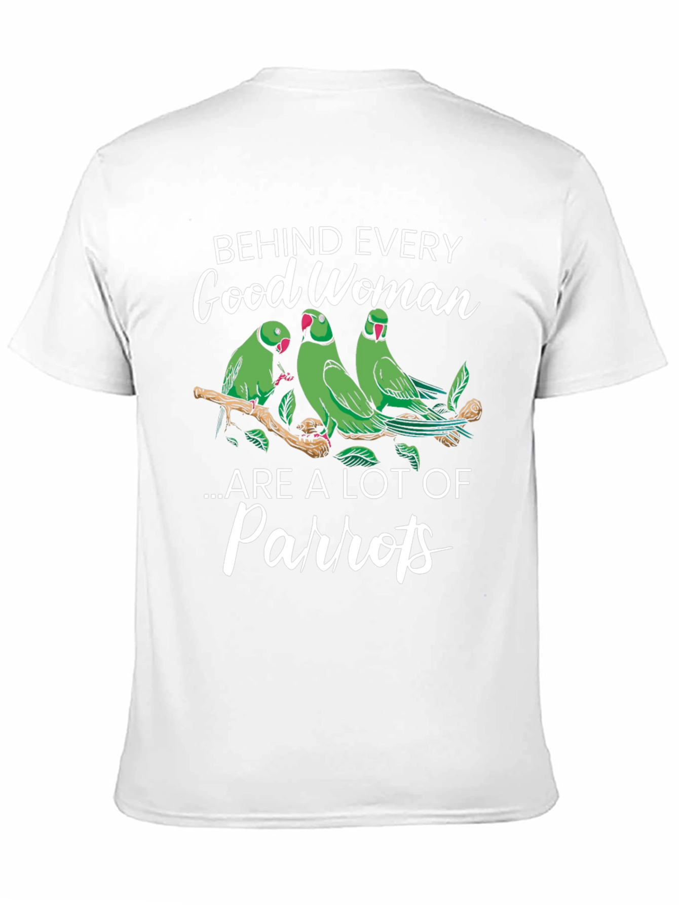 Black Good Woman & Parrot T-Shirt view 11