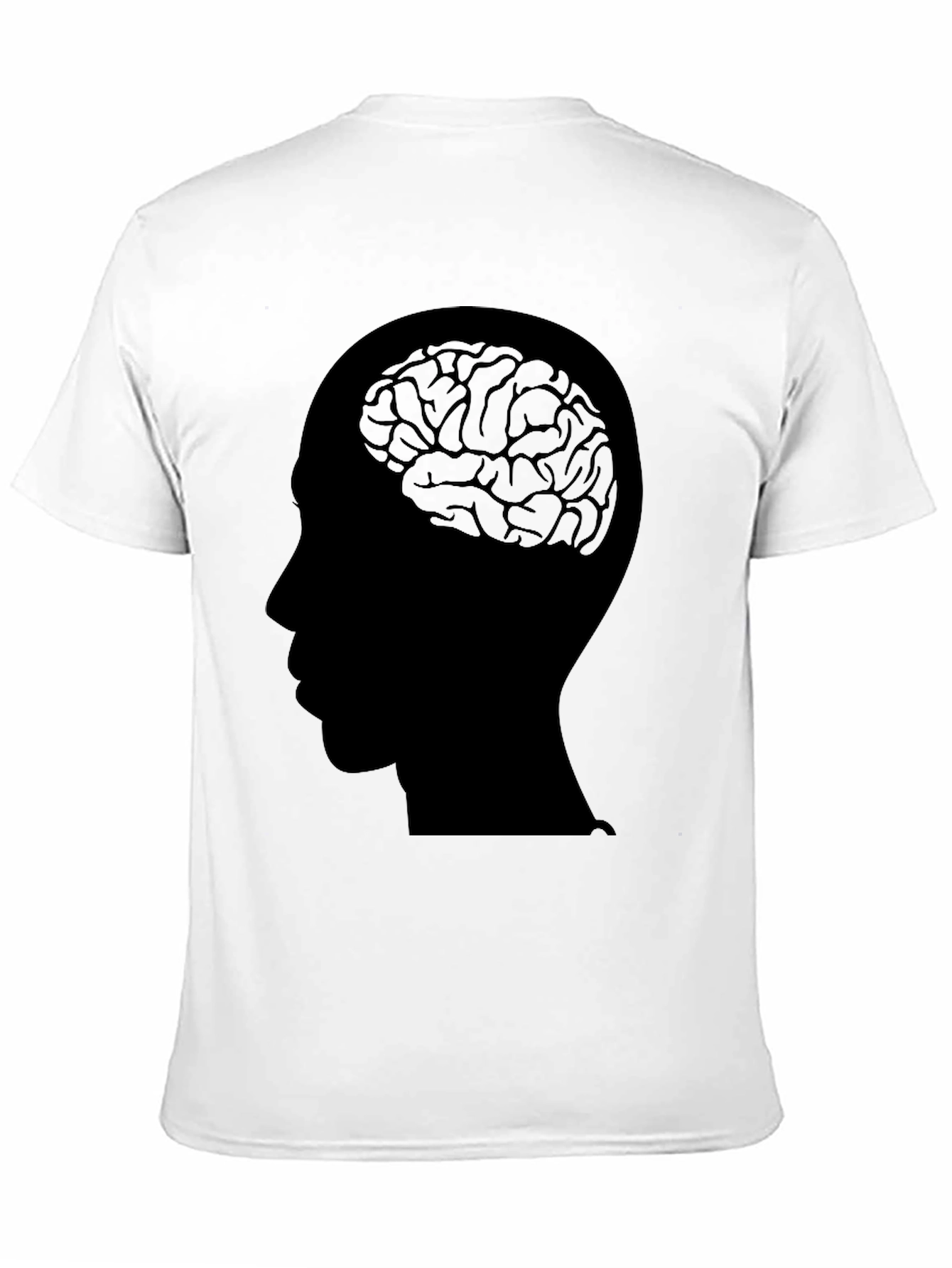 Black Brain Head T-Shirt - Mens Graphic Tee view 11