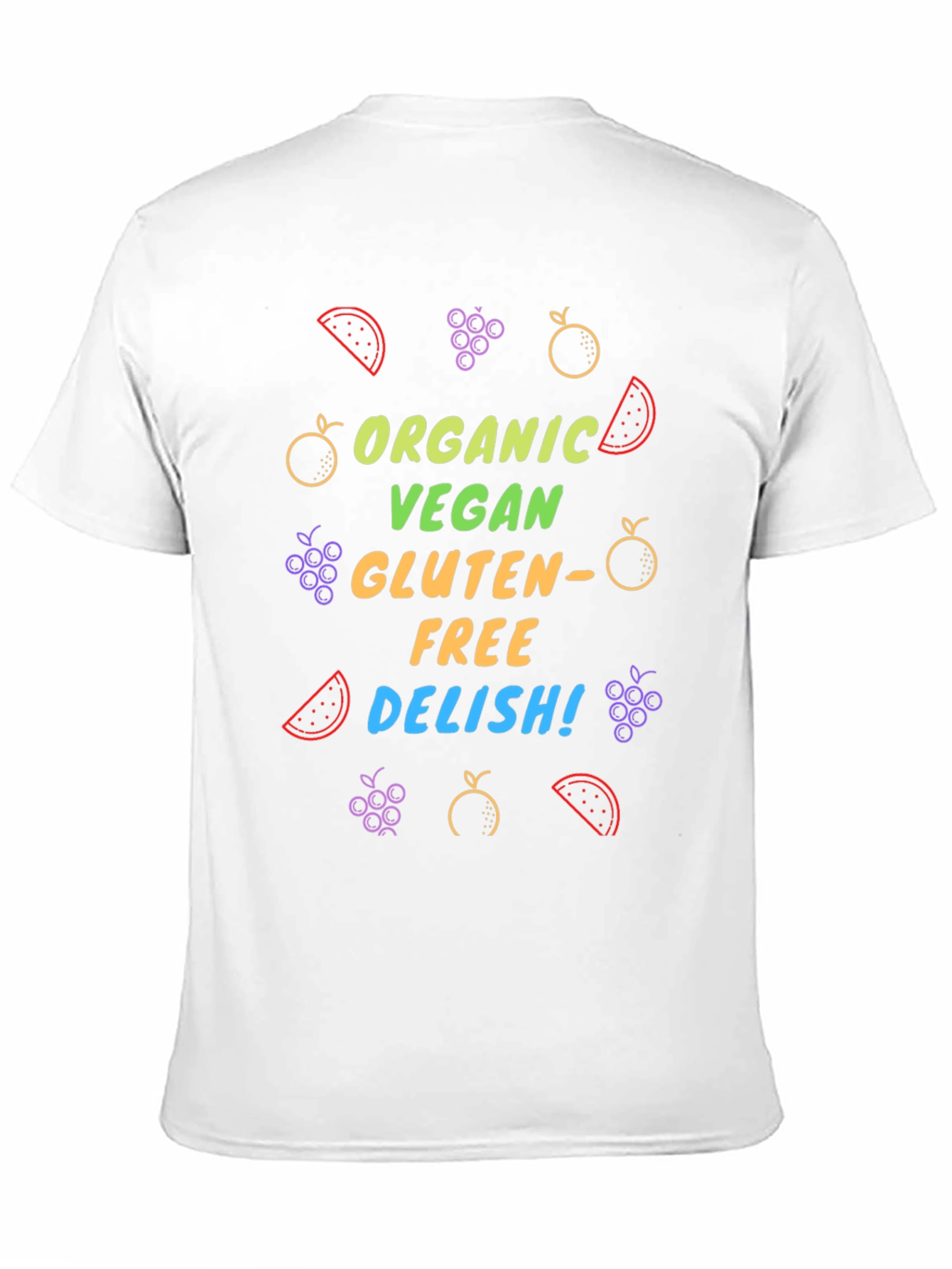 Black Organic Vegan Gluten-Free Graphic Tee view 11