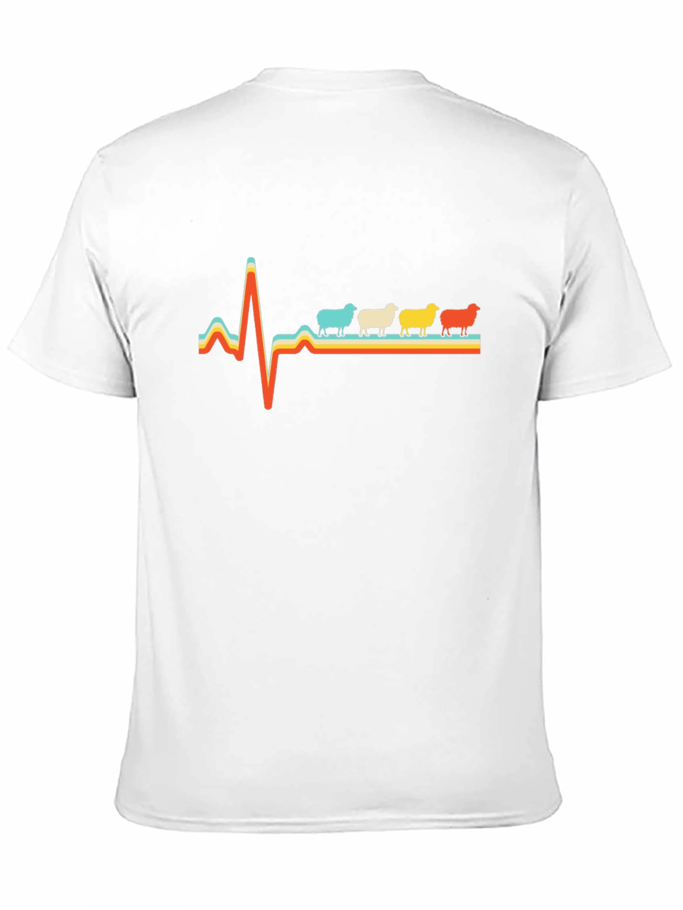 Black Sheep Heartbeat T-Shirt - Quirky Graphic Tee view 11