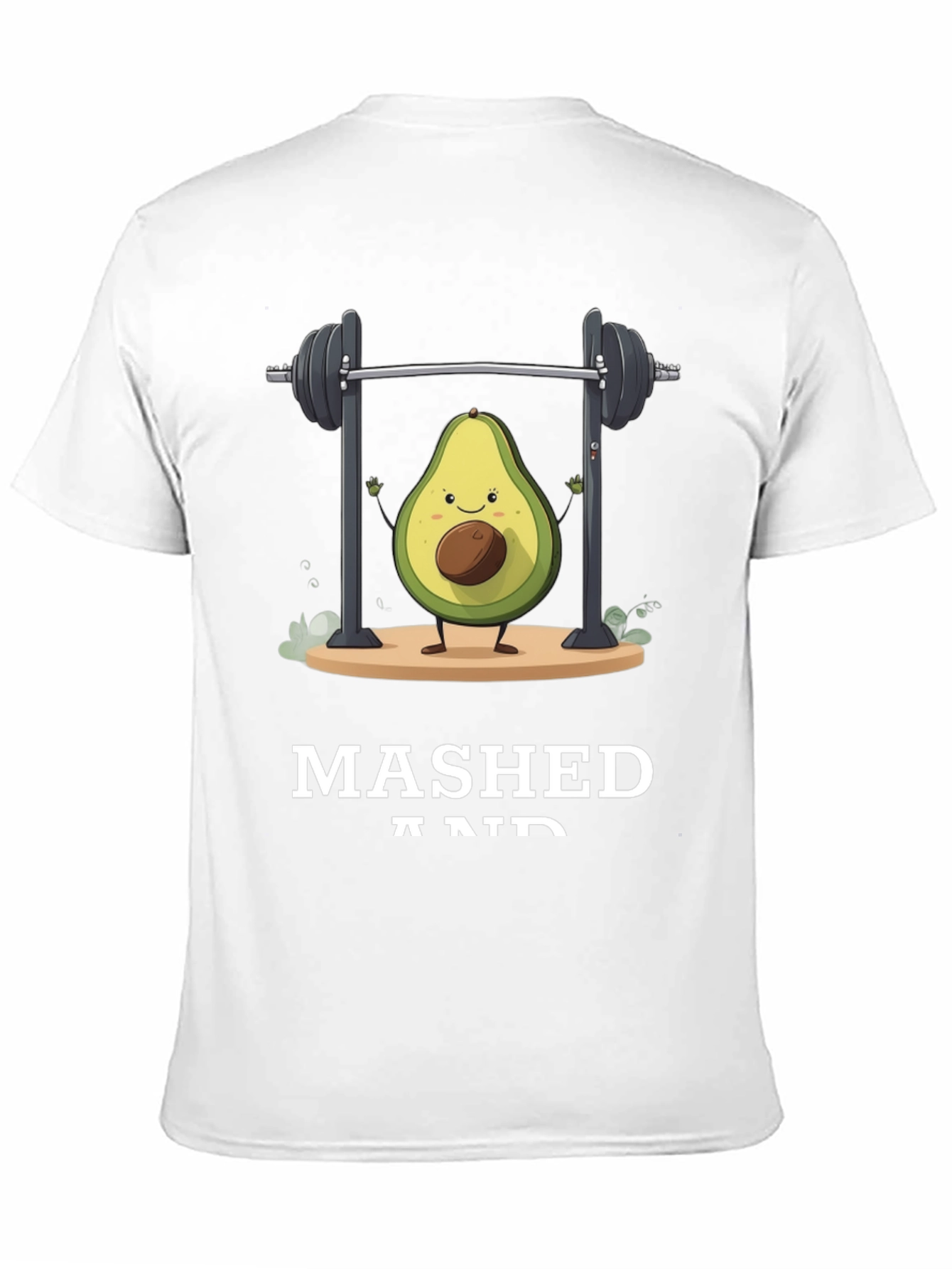 Black Mashed and Ripped Avocado Gym T-Shirt view 11