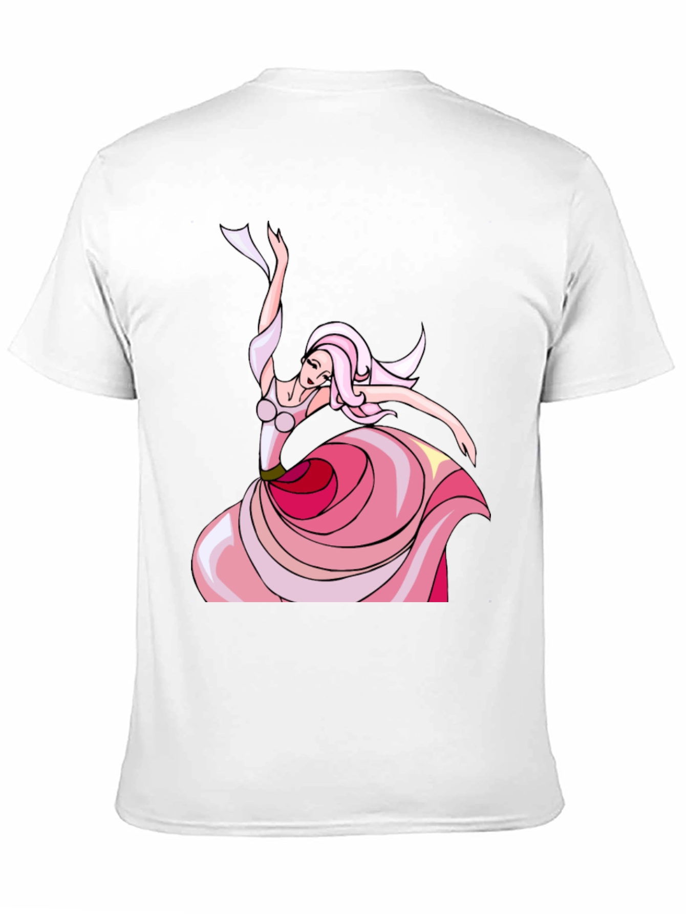 Black Dancing Lady T-Shirt - Black view 11