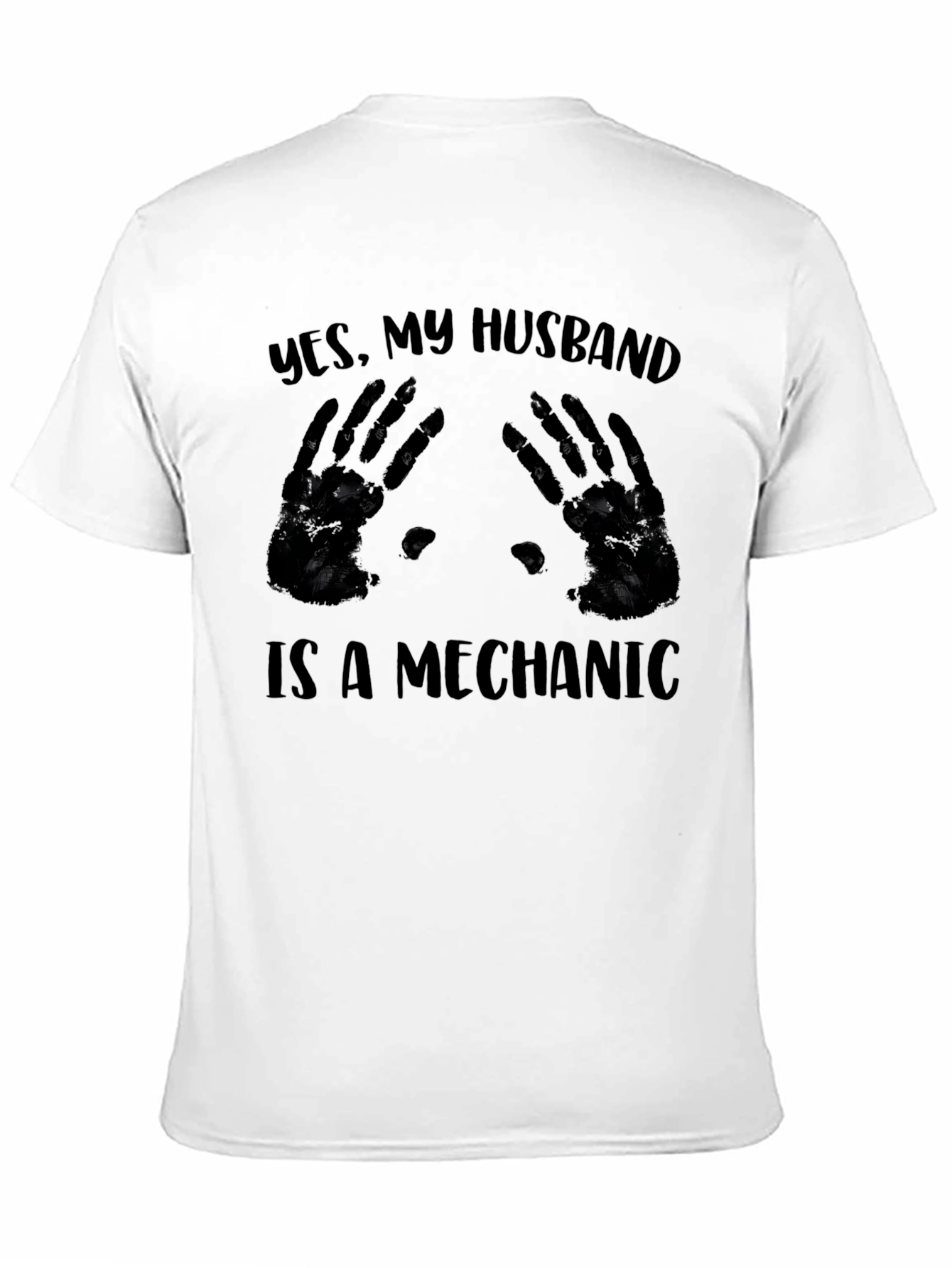 Black Mechanic Husband T-Shirt view 11