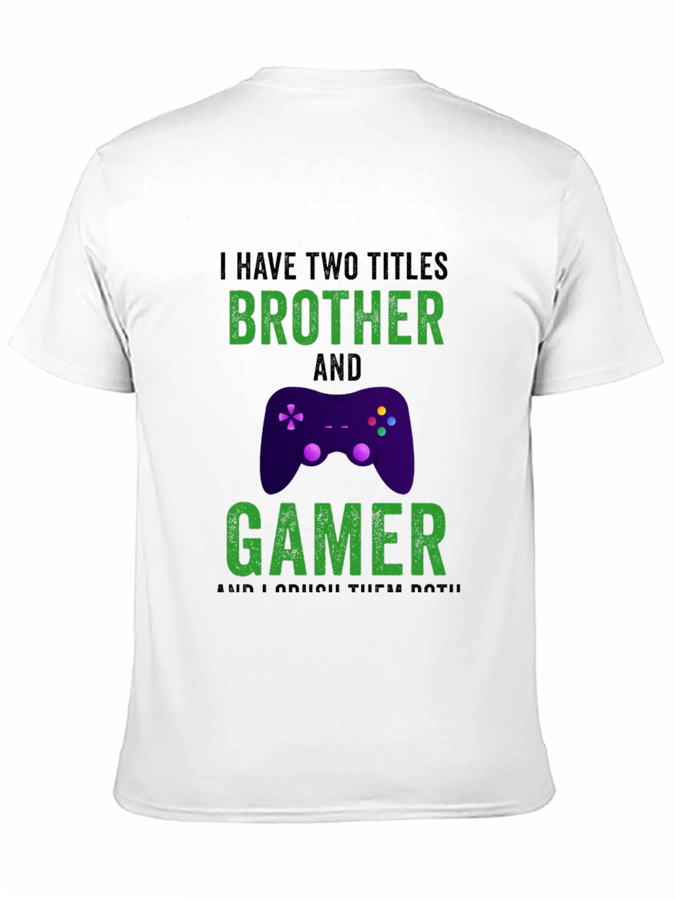 Black Brother and Gamer T-Shirt - Funny Gaming Gift for Men view 11