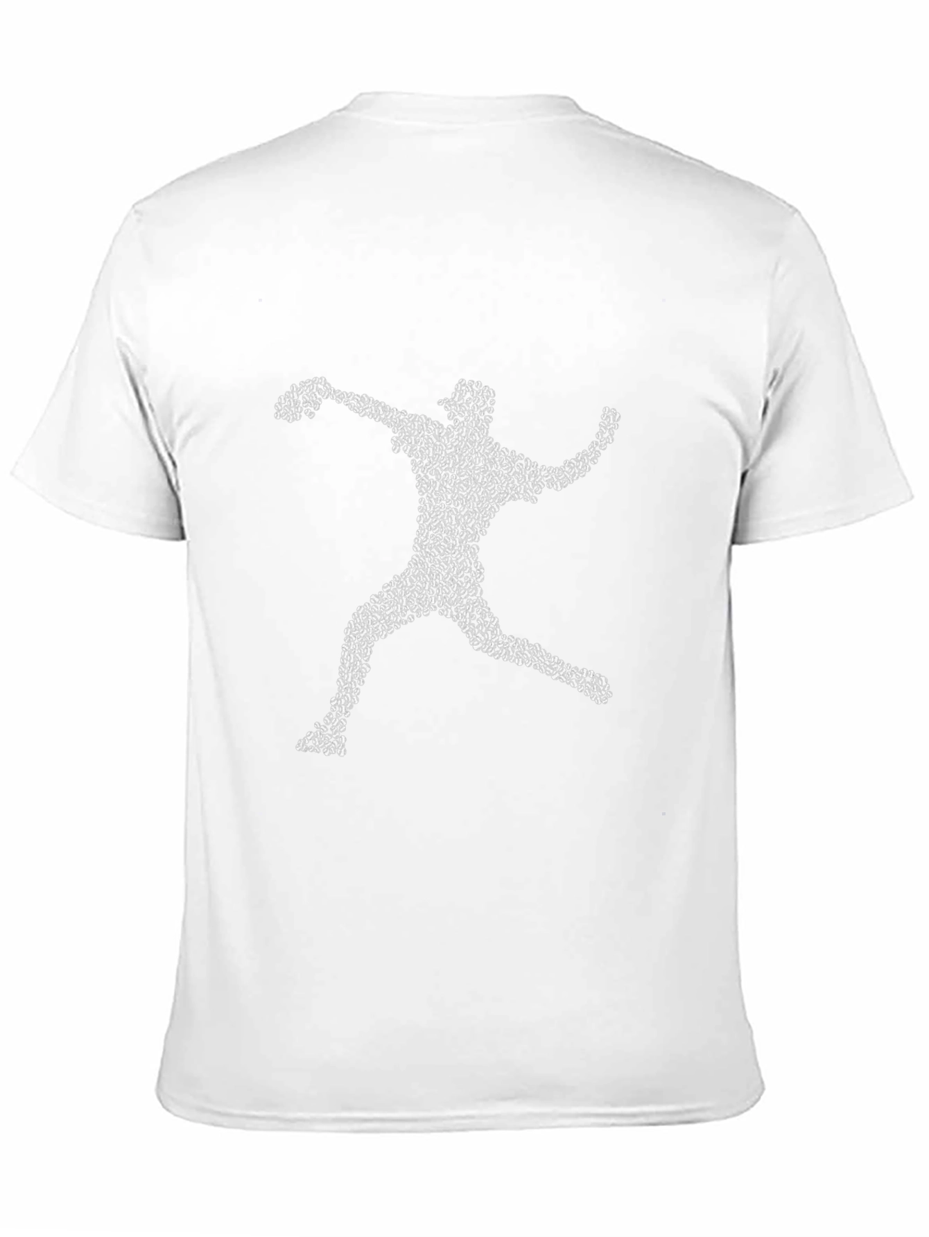 Black Baseball Pitcher T-Shirt - Unique Silhouette Graphic Tee view 11