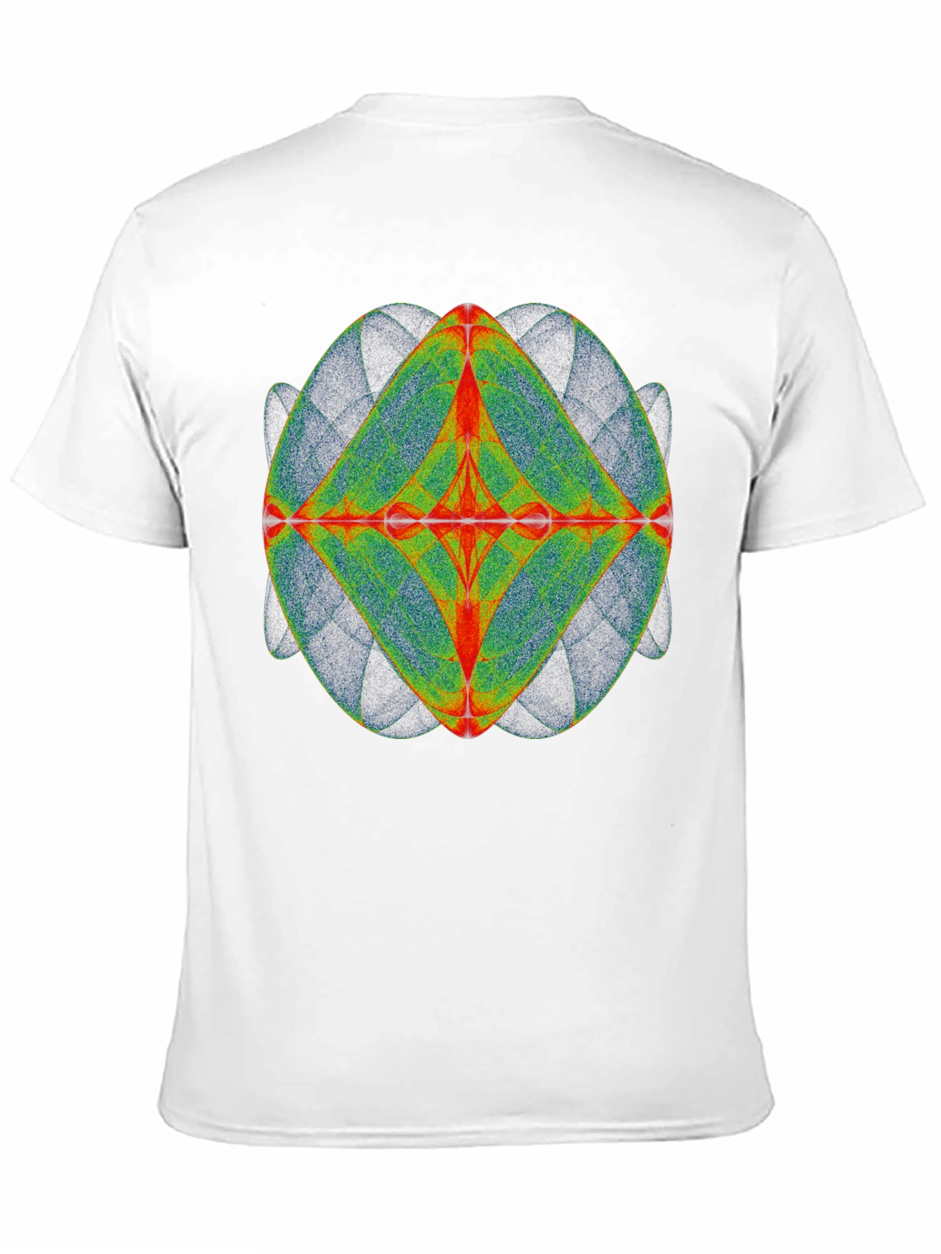 Black Geometric Design Tee - Black Cotton Blend view 11