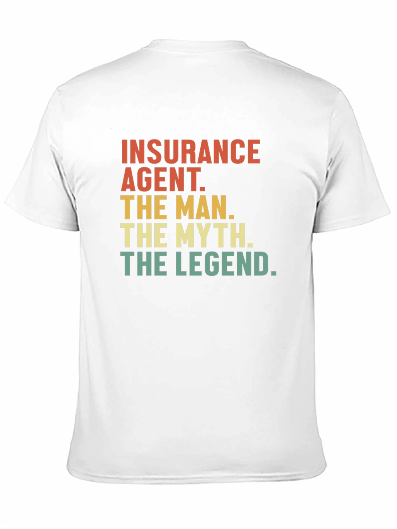 Black Insurance Agent - The Man, Myth, Legend Tee view 11