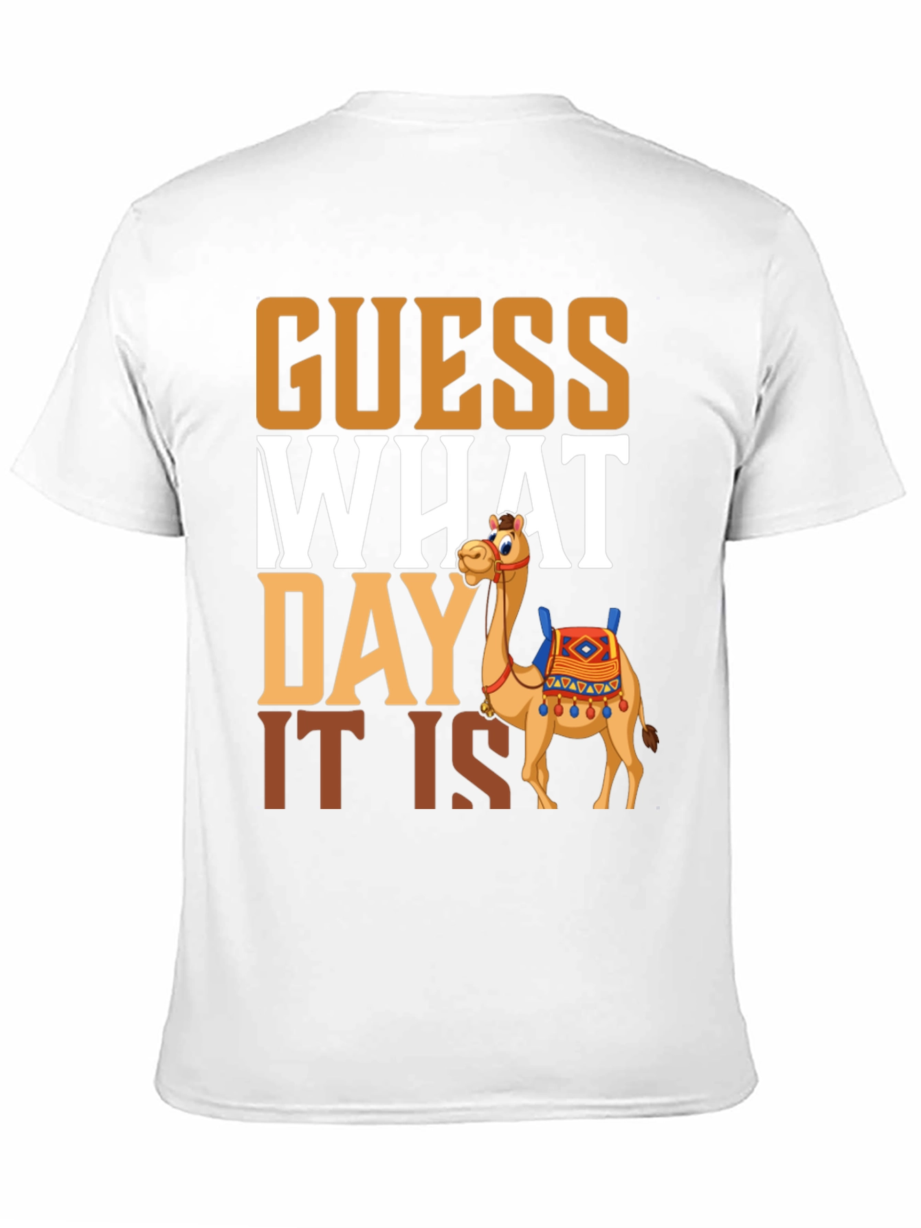 Black Guess What Day It Is Camel Hump Day T-Shirt view 11