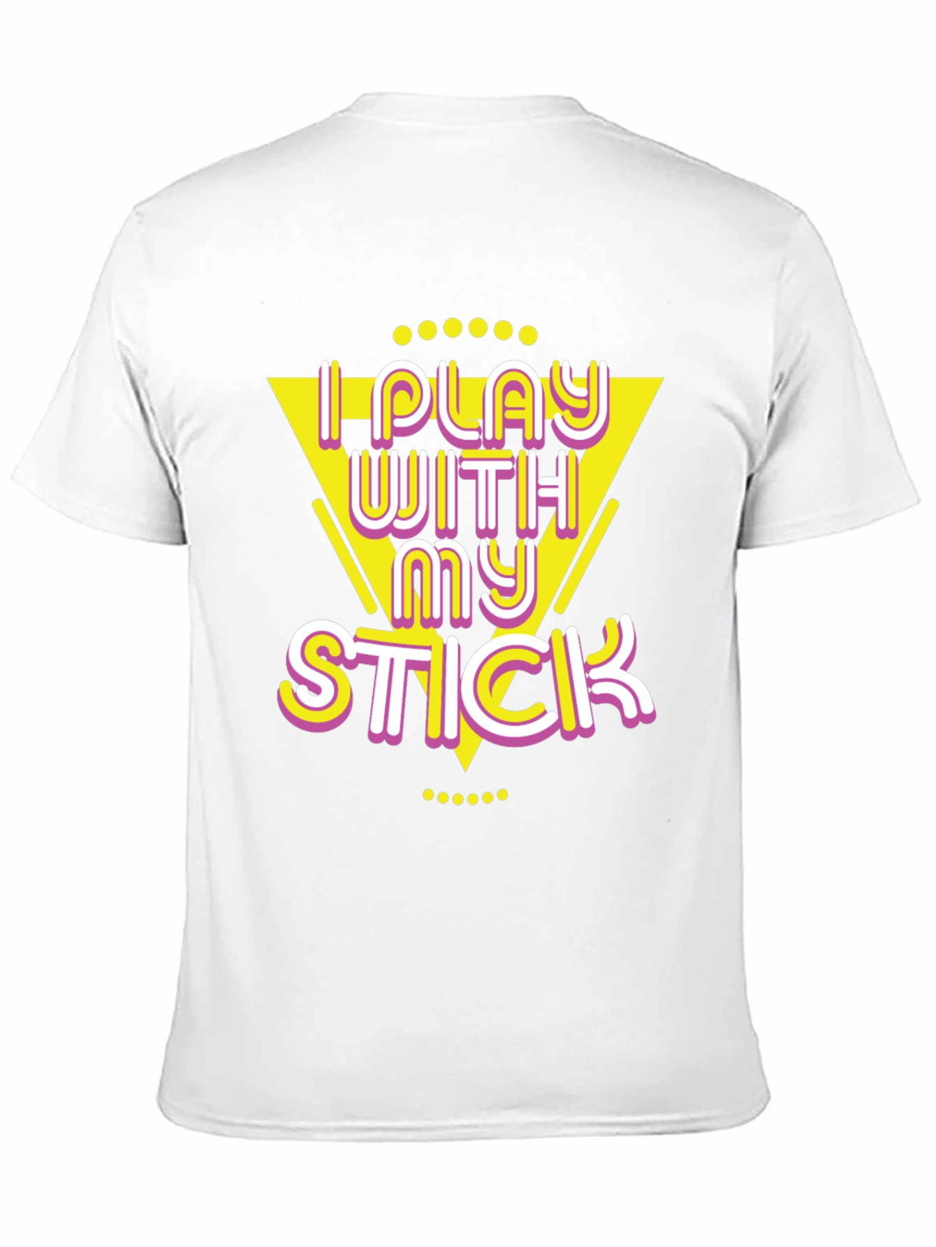 Black I Play With My Stick Graphic Tee view 11