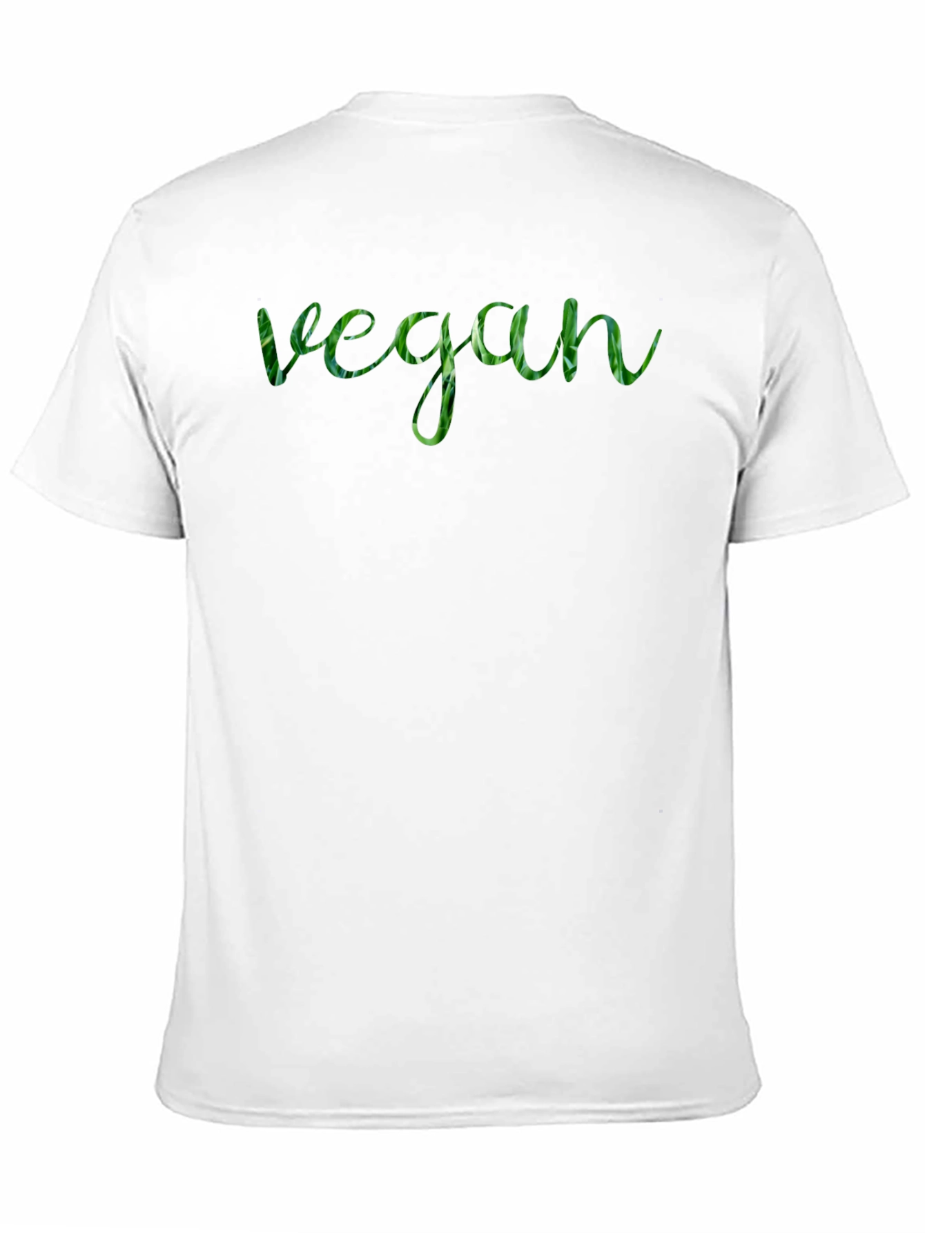 Black Vegan Green Leaf T-Shirt - Stylish & Eco-Friendly! view 11