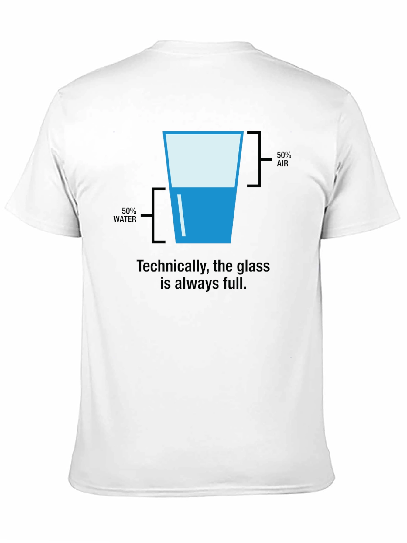 Black Technically Full Glass T-Shirt - Half Water Half Air view 11