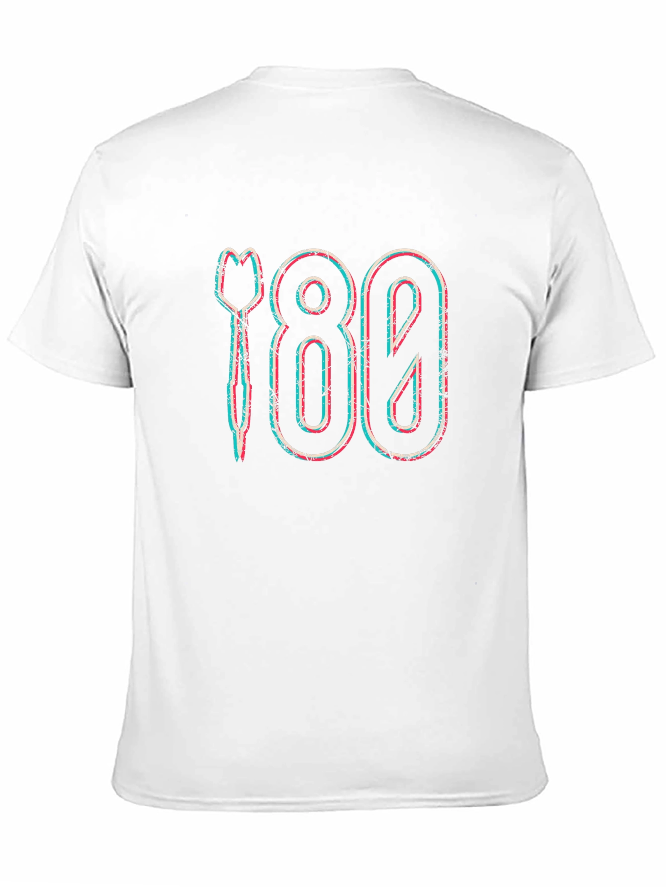 Black Retro 180 Darts Graphic T-Shirt view 11