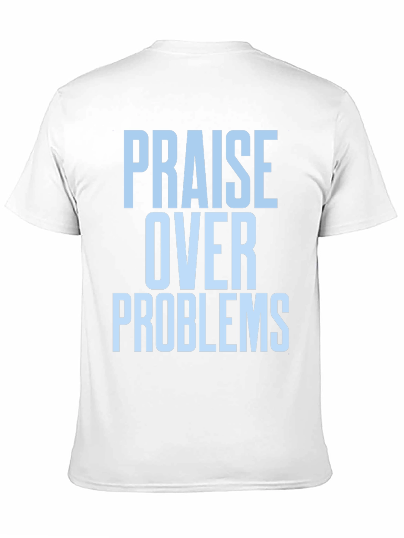 Black Praise Over Problems Graphic Tee - Black view 11