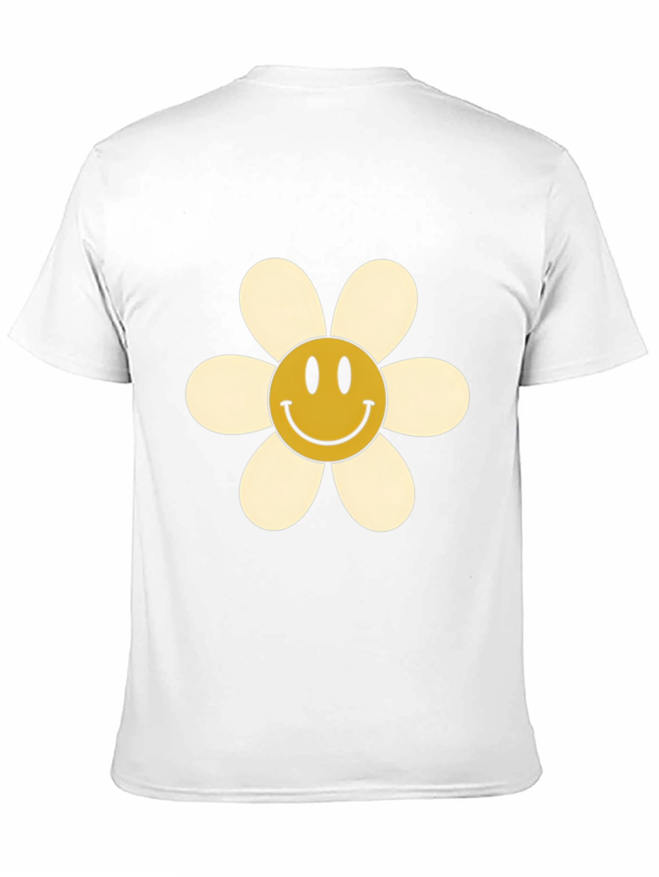 Black Smiley Flower Graphic Tee - Retro Style view 11