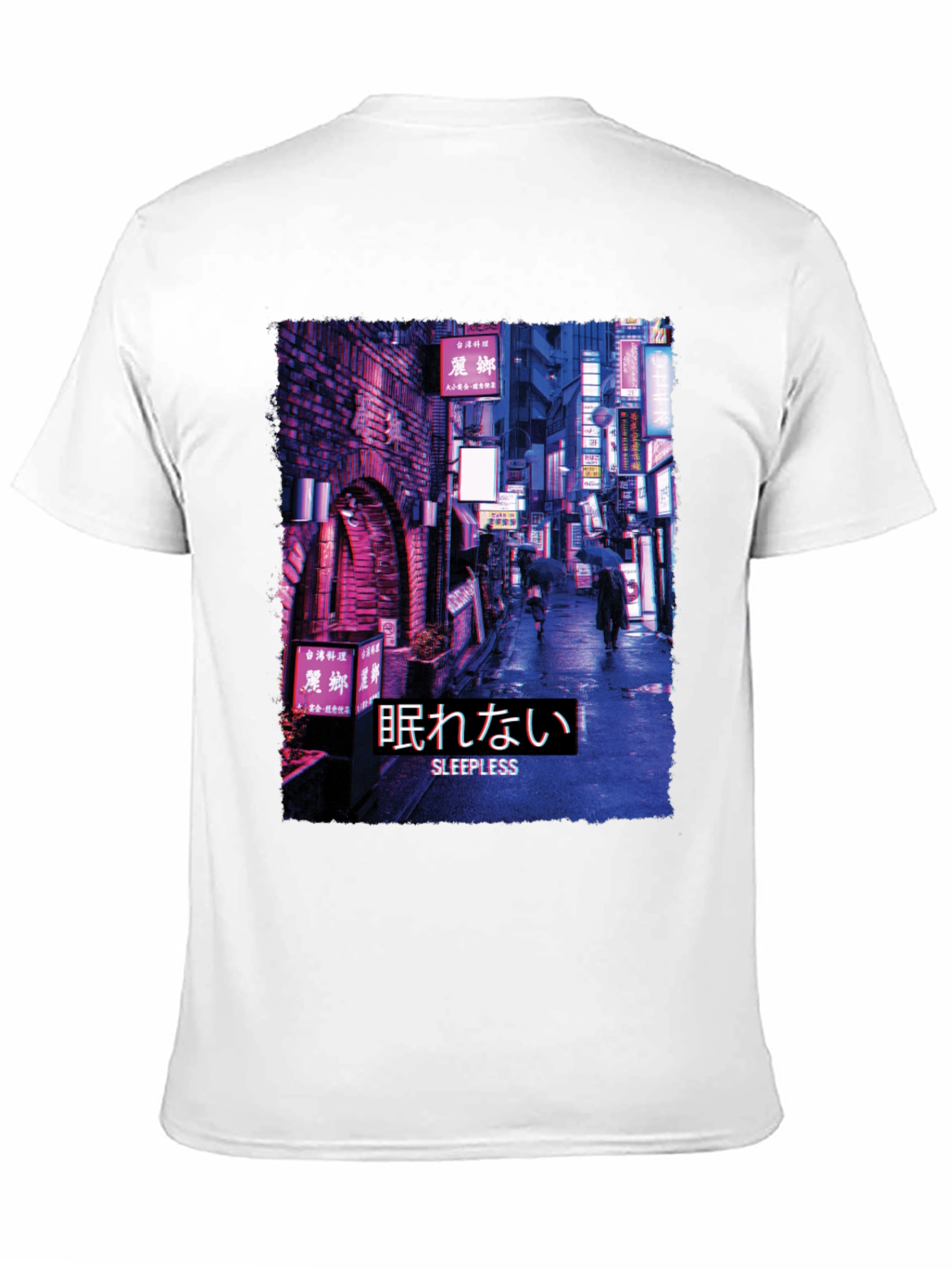 Black Sleepless Night Cityscape Graphic Tee view 11