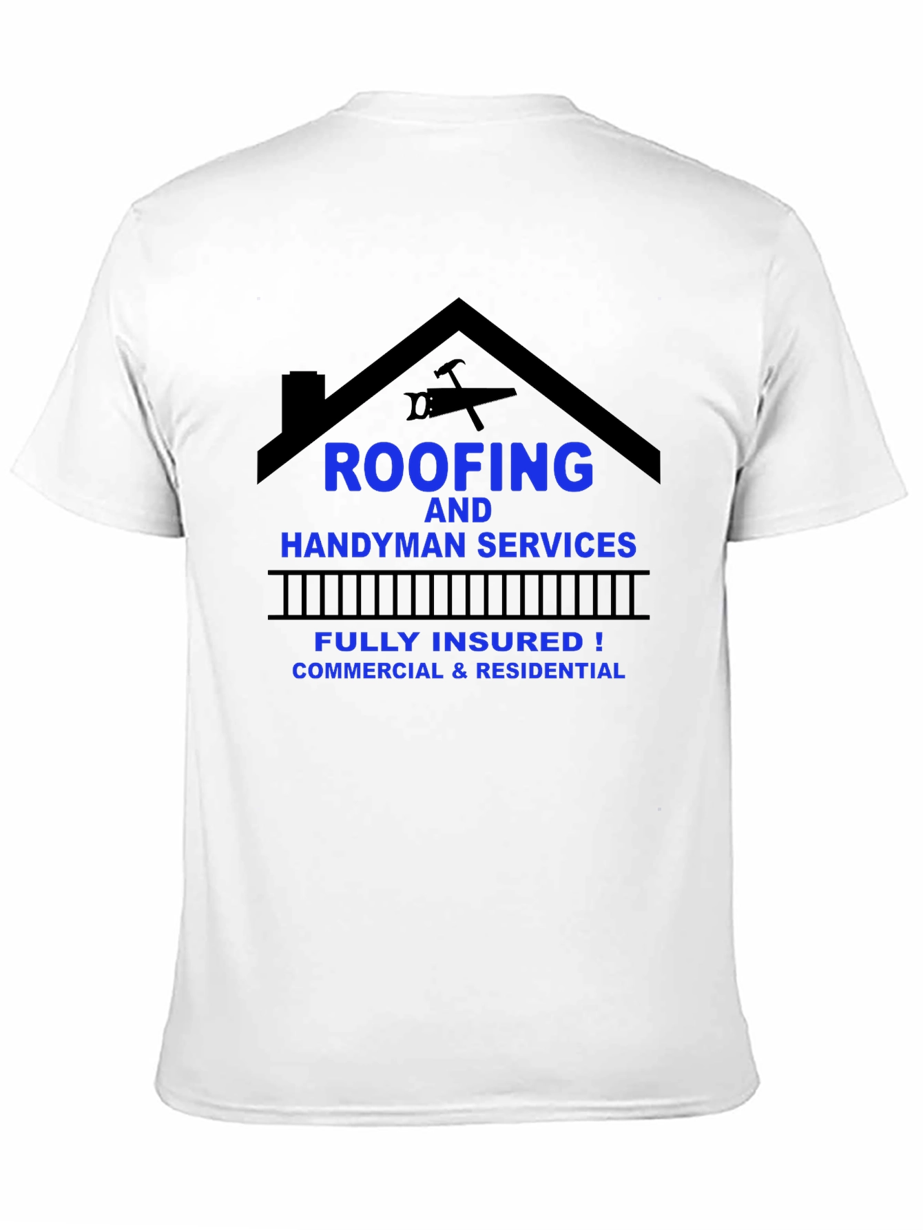 Black Roofing & Handyman Services T-Shirt view 11