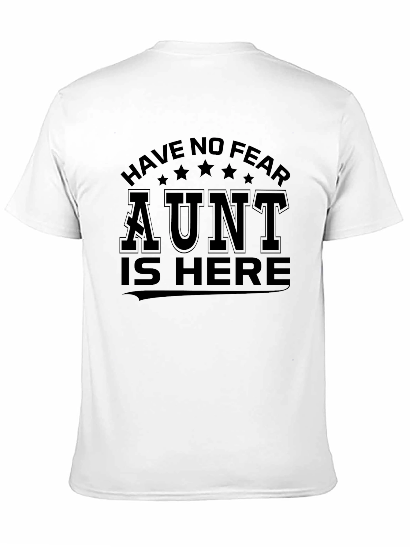 Black Have No Fear Aunt Is Here Funny T-Shirt view 11