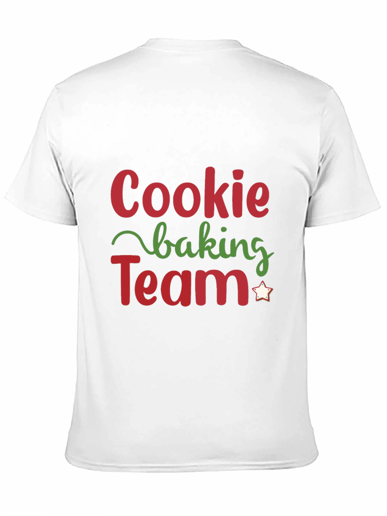 Black Cookie Baking Team Holiday T-Shirt view 11