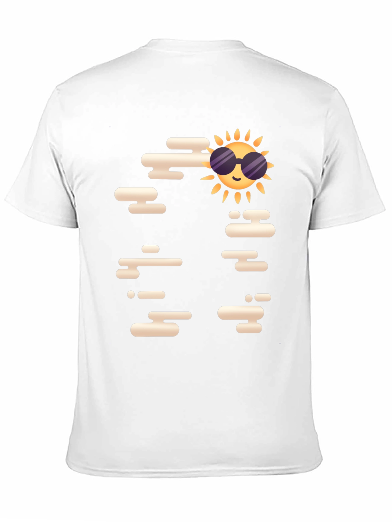 Black Cool Sun Graphic Tee - Black Casual T-Shirt view 11