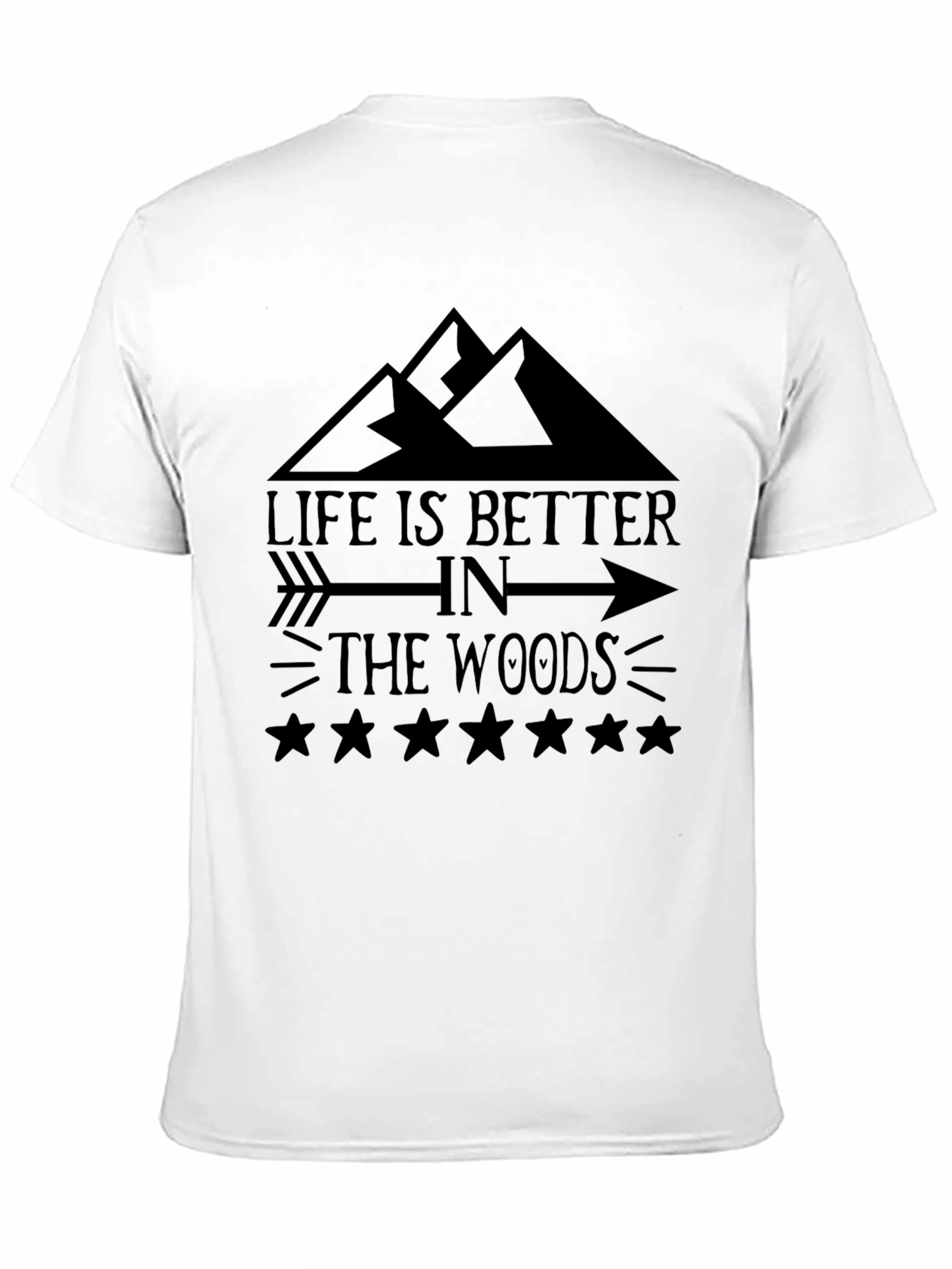 Black Life is Better in the Woods Graphic Tee view 11