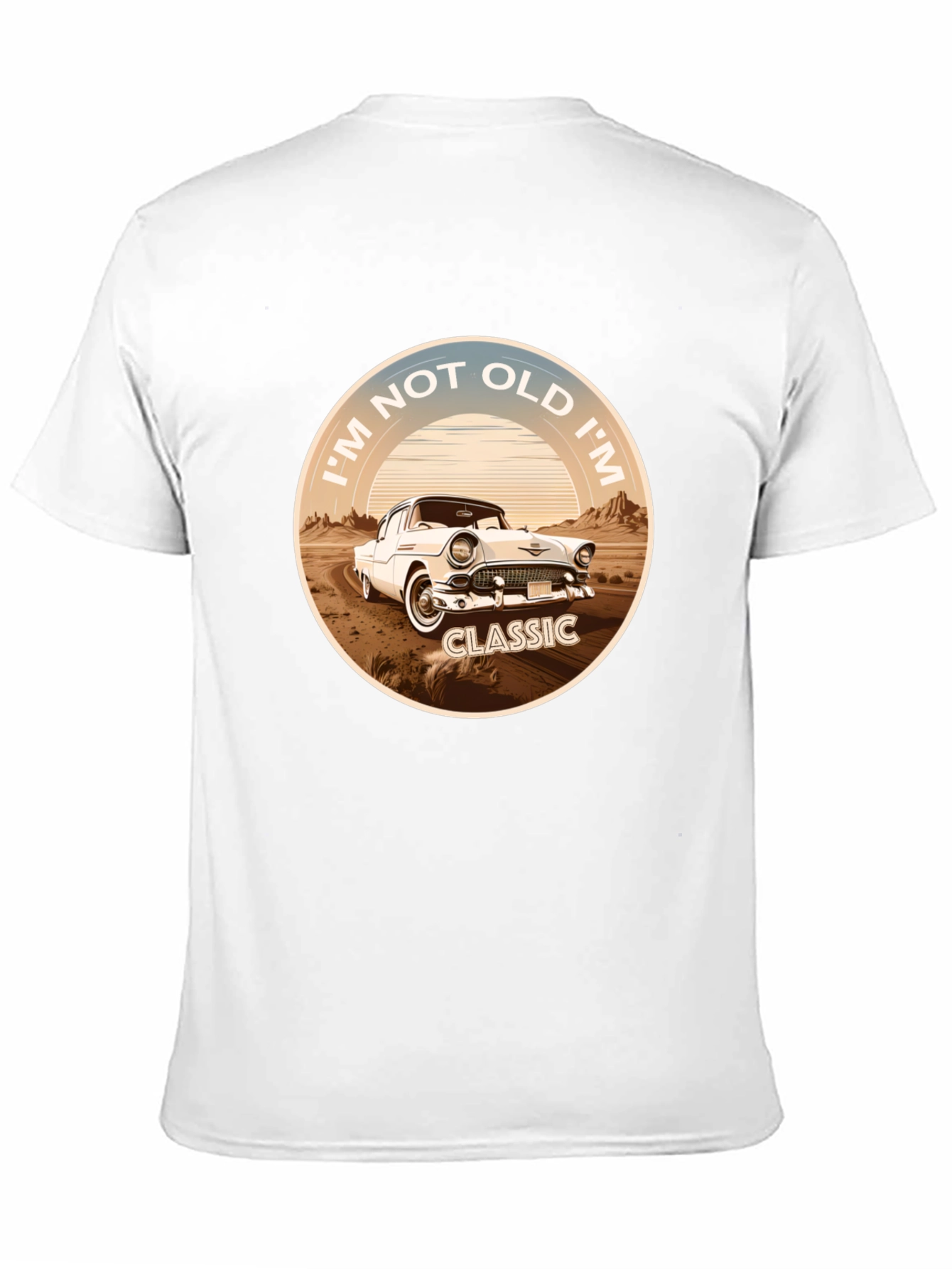 Black Classic Car Graphic T-Shirt - I'm Not Old, I'm Classic view 11
