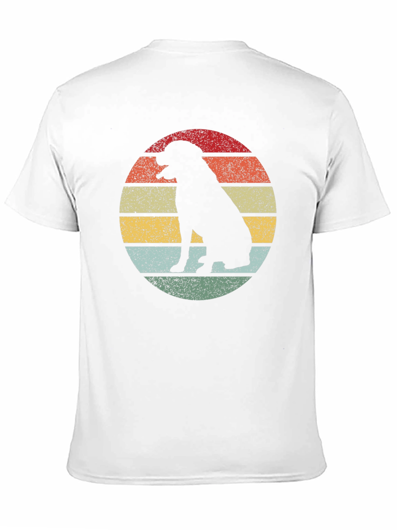 Black Retro Dog Silhouette T-Shirt - Vintage Style Graphic Tee view 11