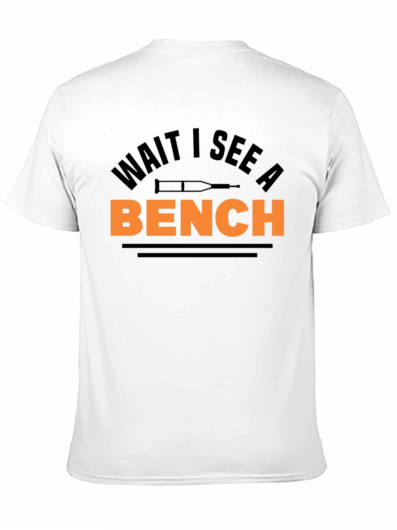 Black Wait I See A Bench T-Shirt - Funny Injury Tee view 11