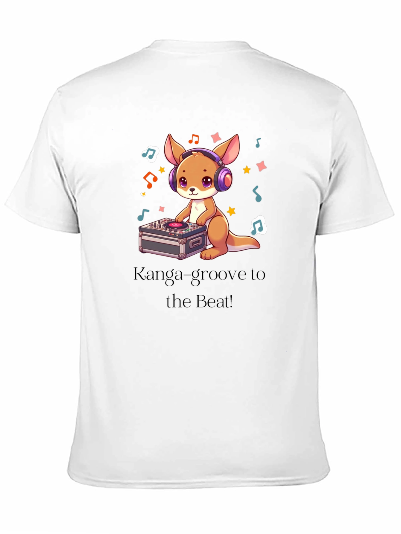 Black DJ Kangaroo T-Shirt - Groove to the Beat! view 11