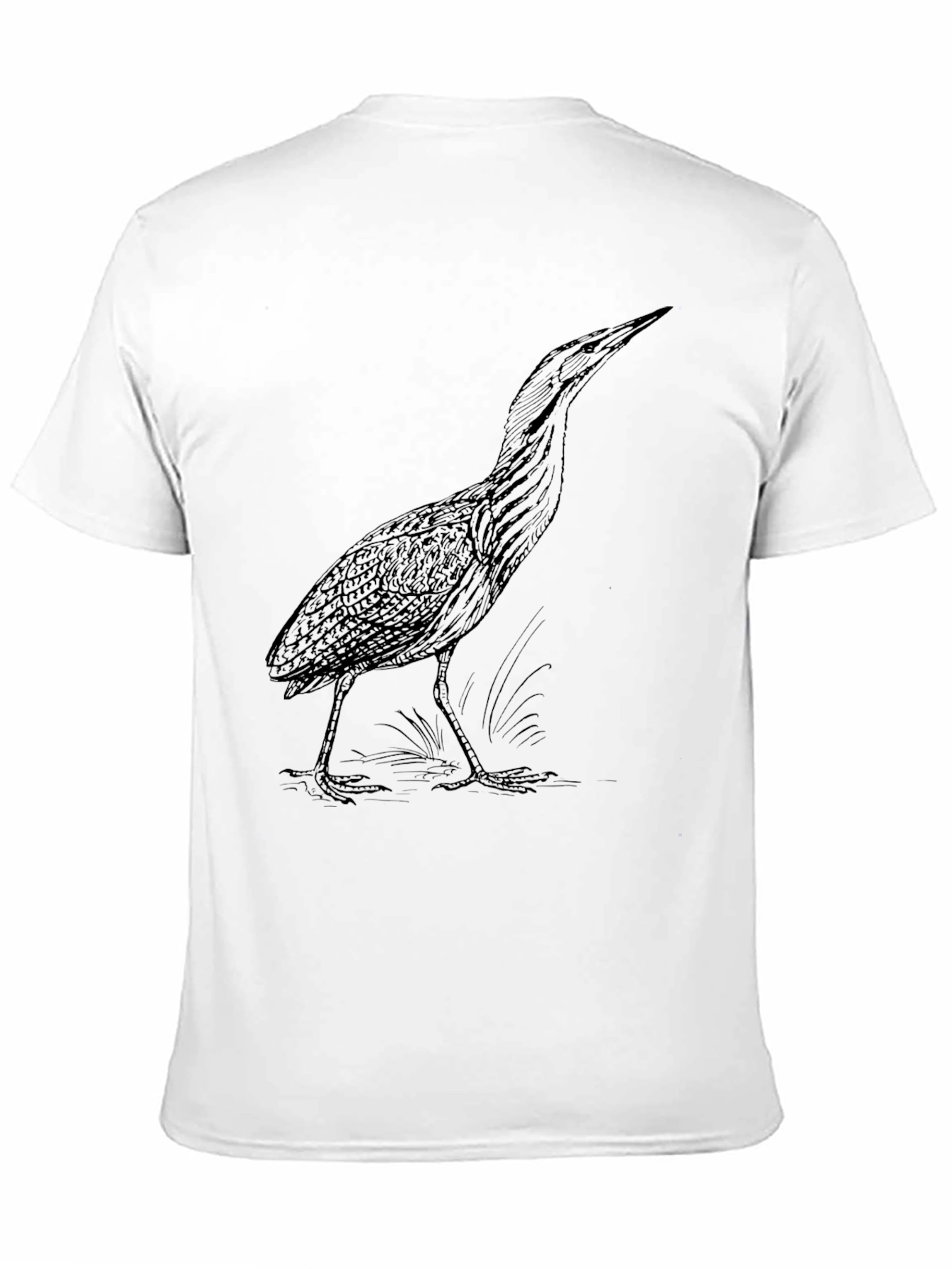 Black Black Heron Graphic Tee - Nature Lover's Shirt view 11