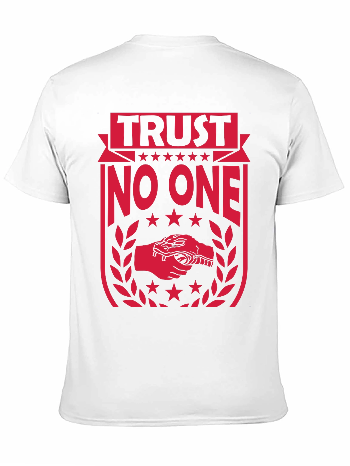 Black Trust No One Graphic Tee - Black Cotton view 11