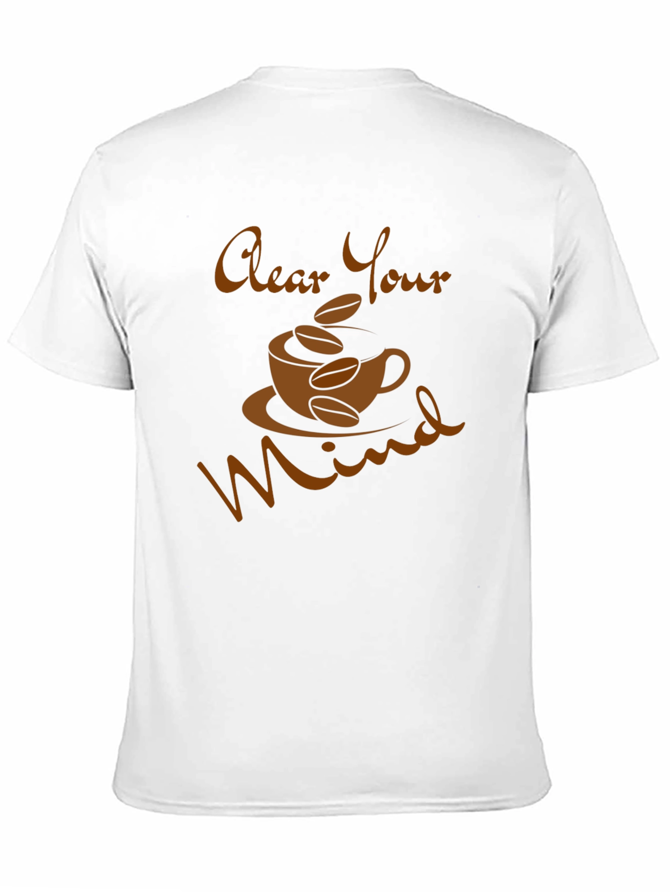 Black Clear Your Mind Coffee T-Shirt view 11