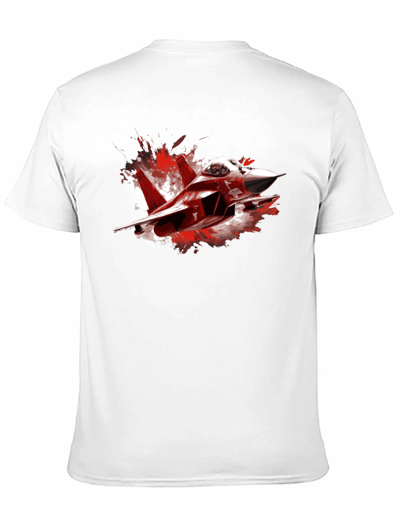 Black Fighter Jet Graphic Tee - Bold & Stylish view 11
