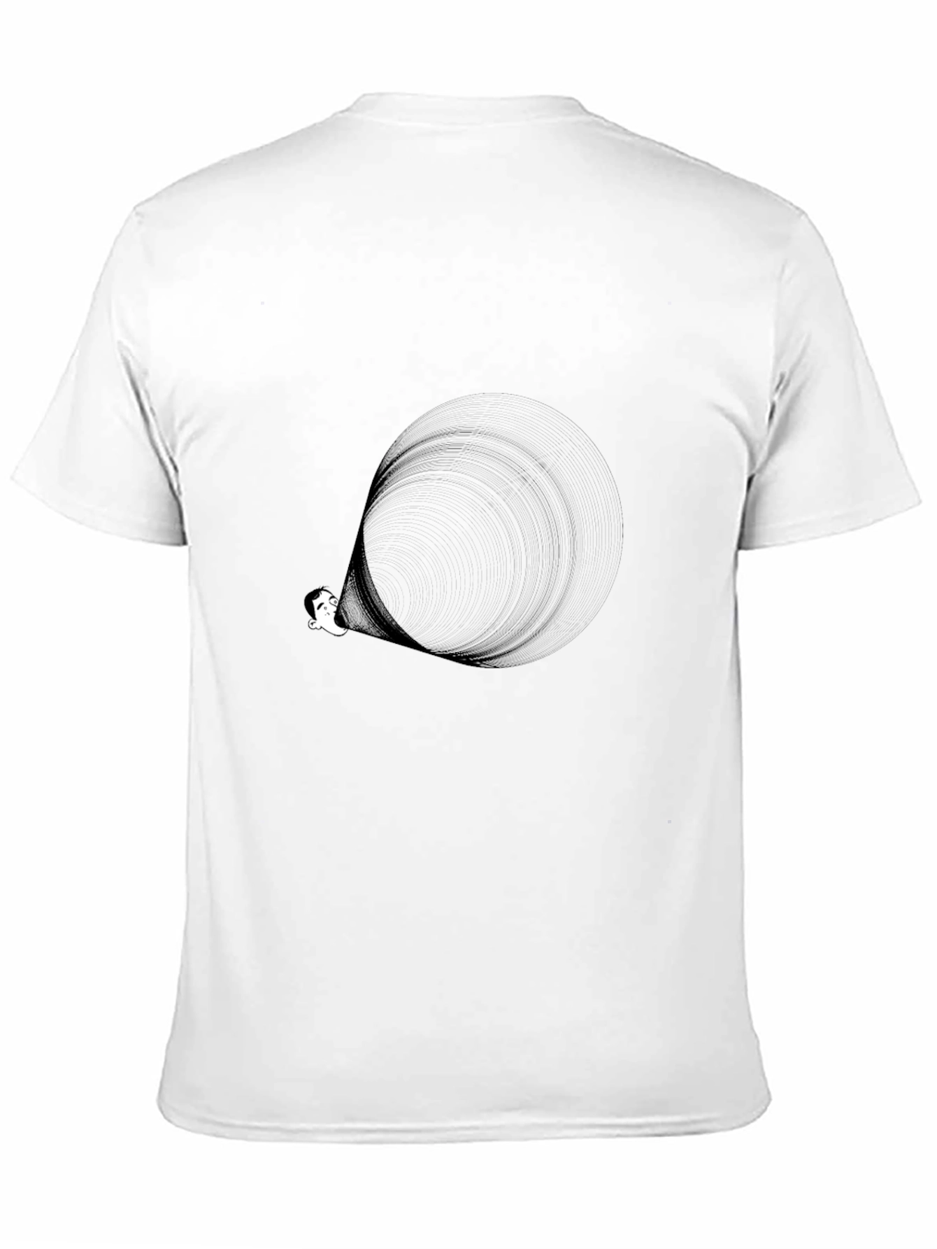 Black Black Hole Humor T-Shirt - Casual Graphic Tee view 11