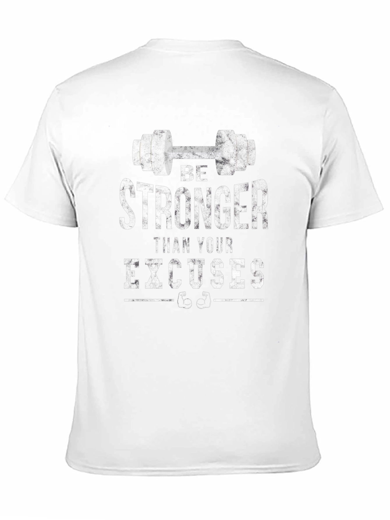 Black Be Stronger Than Your Excuses Gym T-Shirt view 11