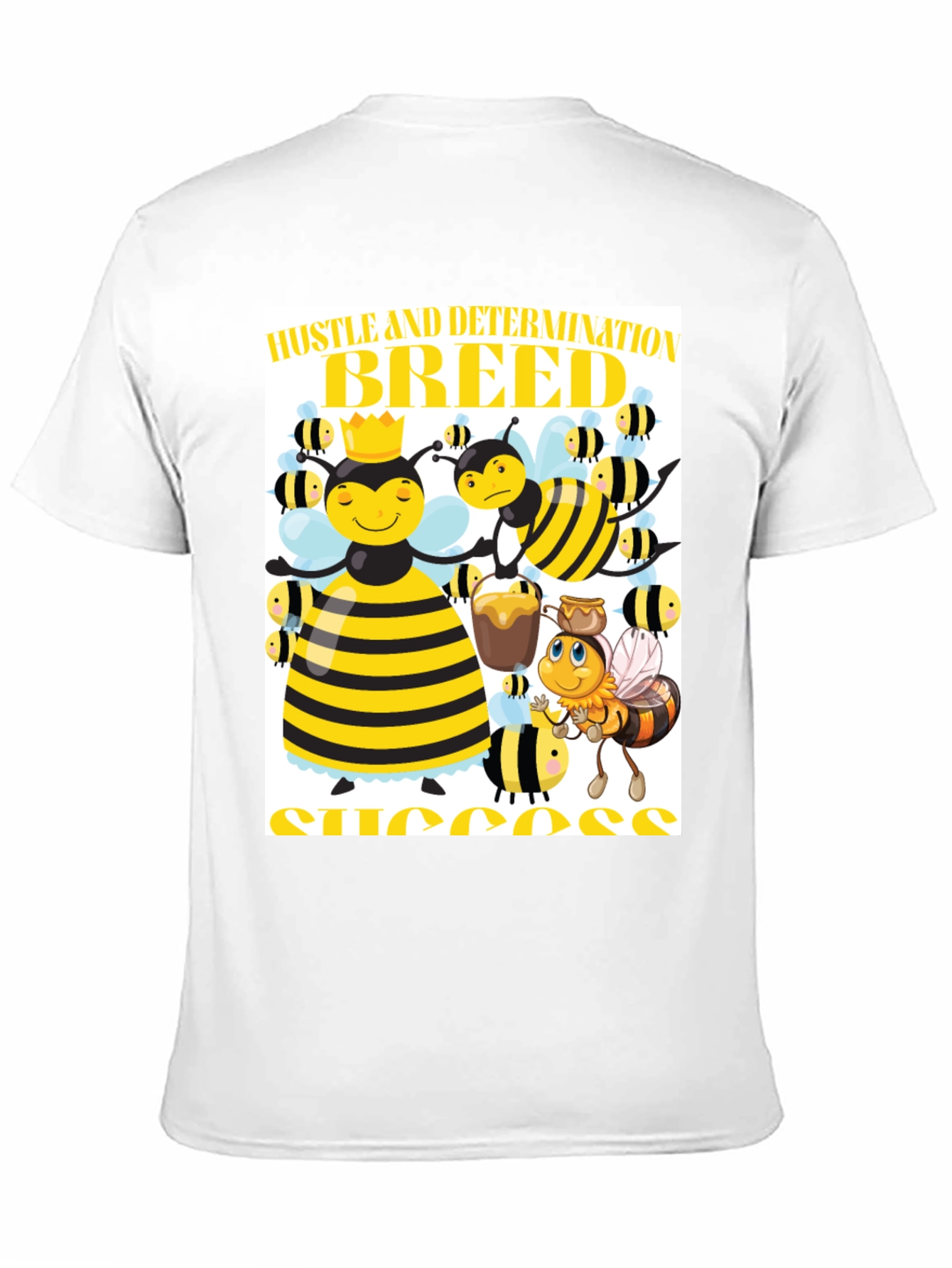Black Hustle and Determination Breed Success T-Shirt view 11