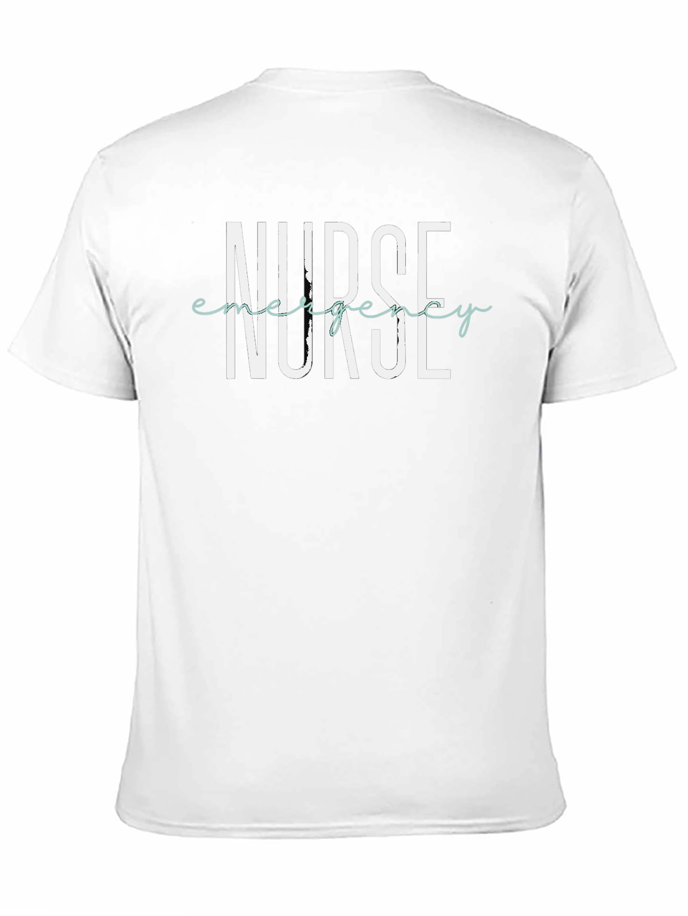 Black Emergency Nurse T-Shirt - Black view 11